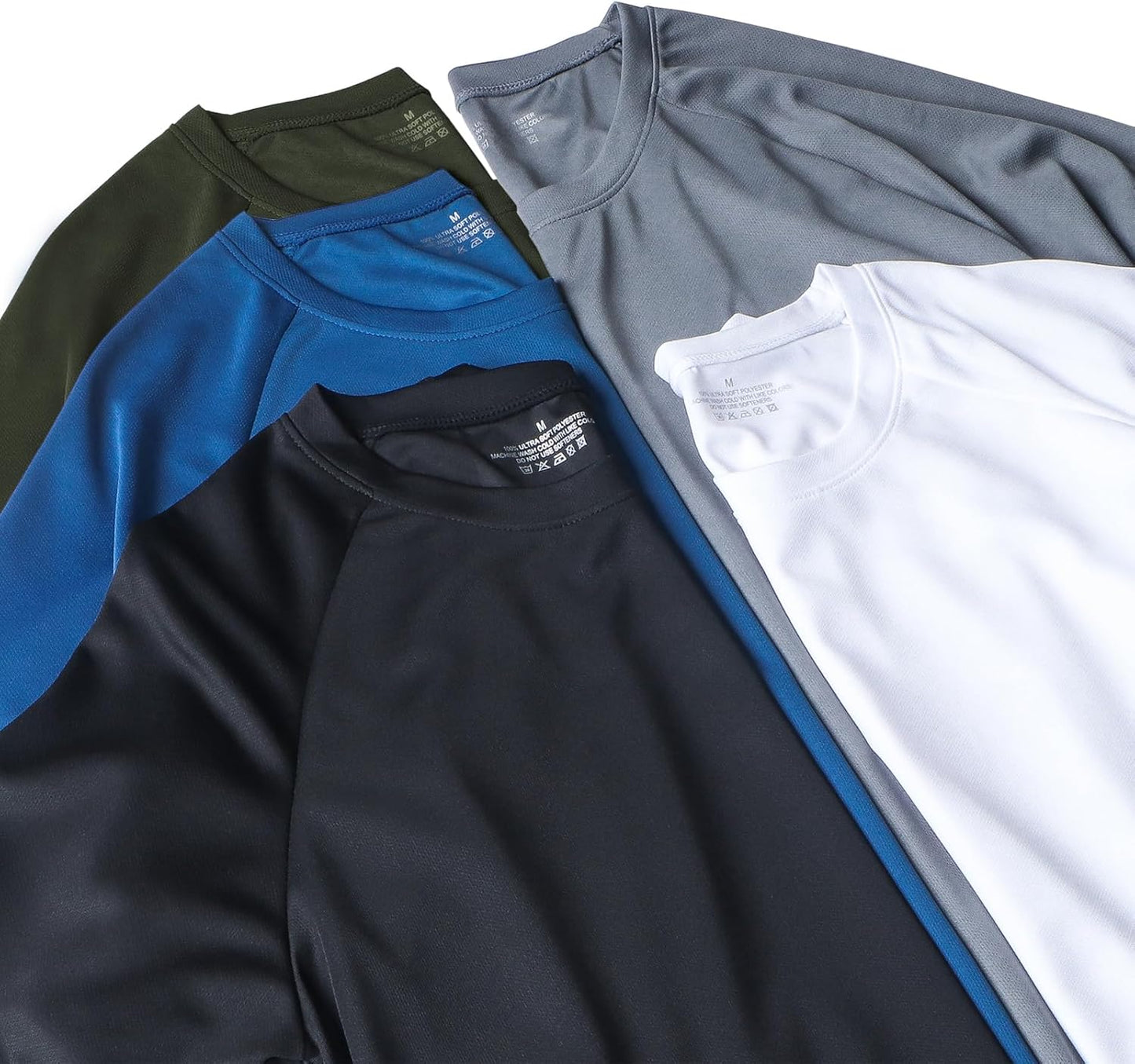 Running Shirts Men Sport Tops Dry Fit Gym Wicking Athletic T Shirts Breathable Cool Workout Shirts