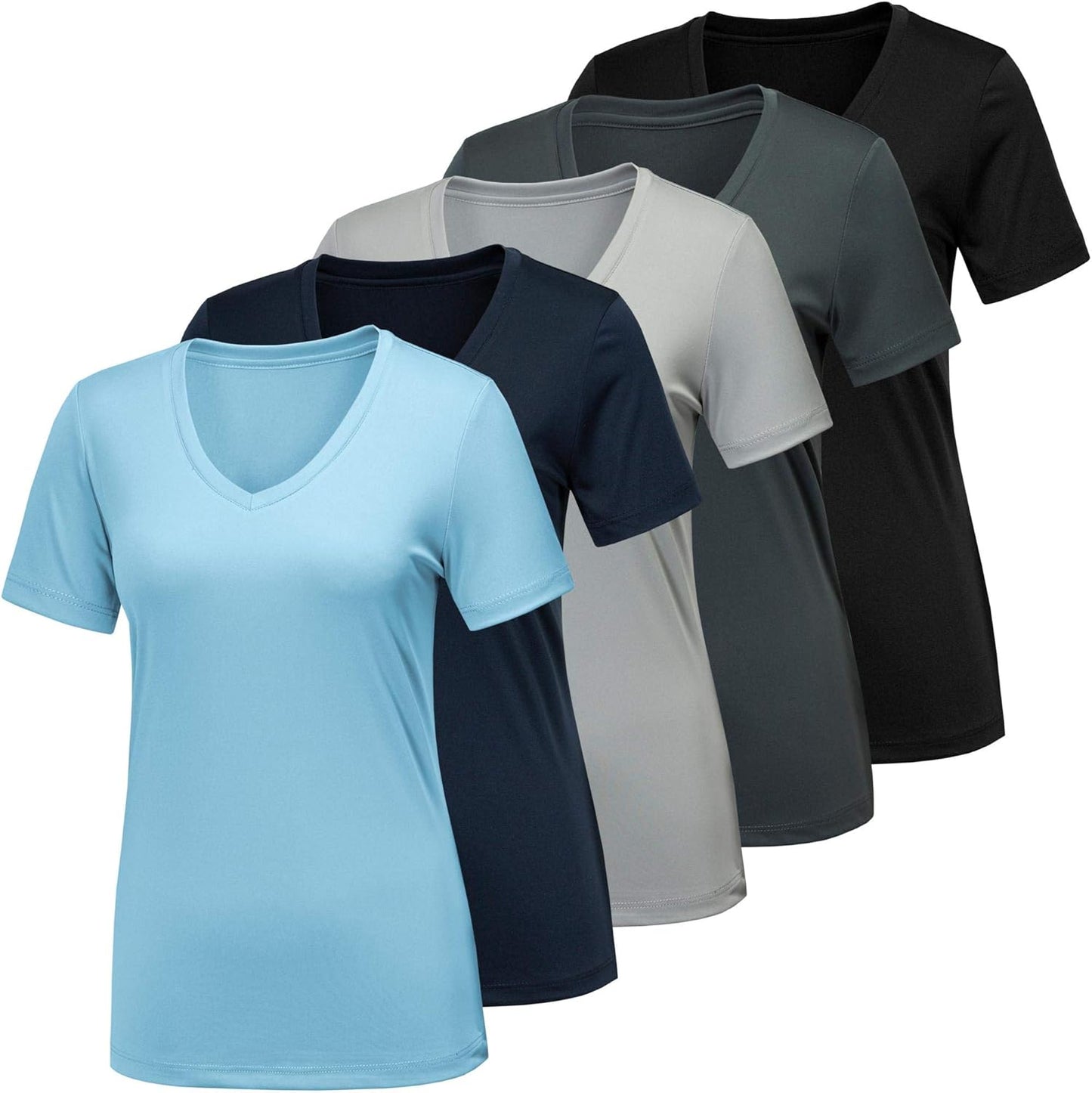 Moisture Wicking Quick Dry Active Athletic Women's Gym Performance T Shirts