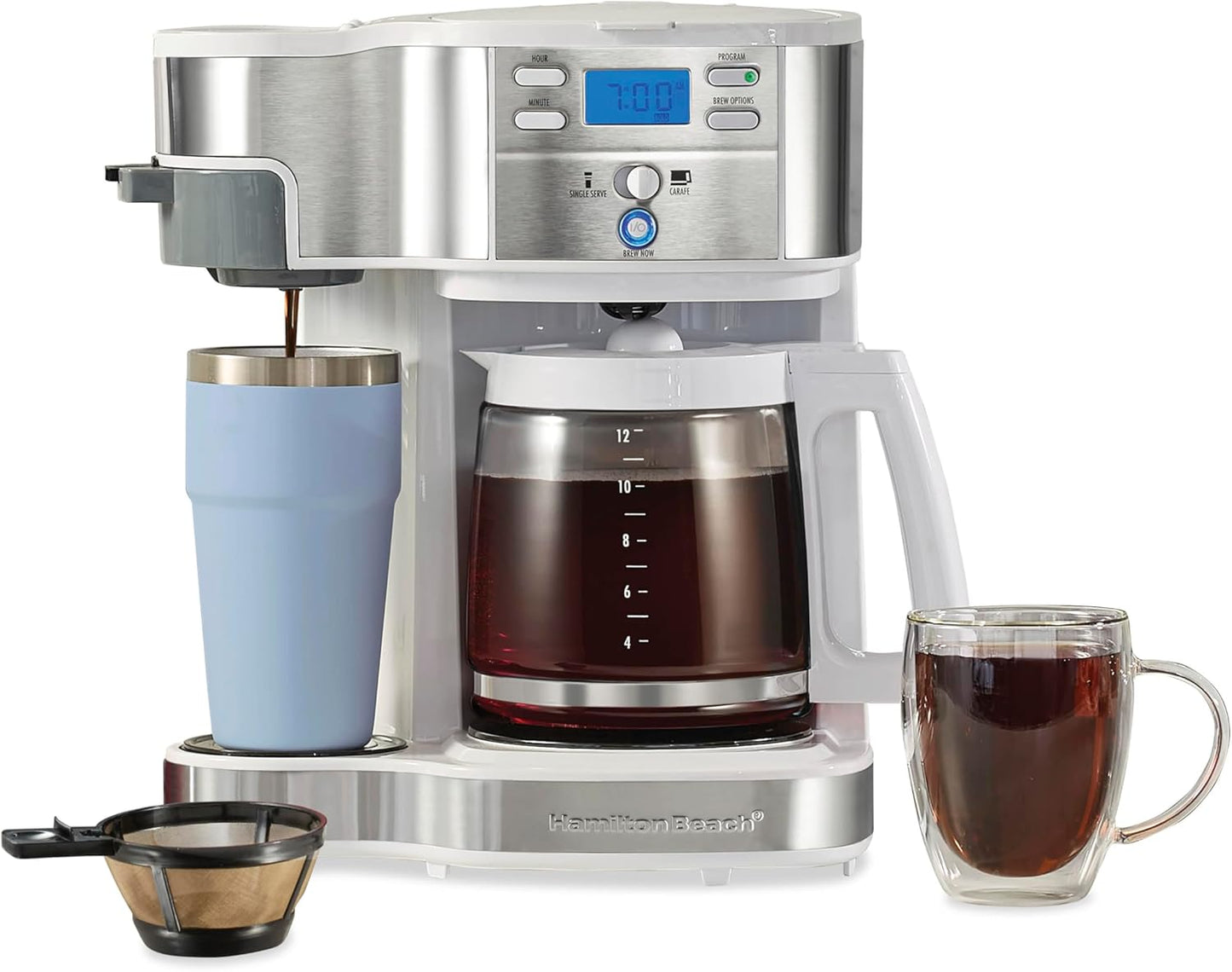 Hamilton Beach 2-Way 12 Cup Programmable Drip Coffee Maker