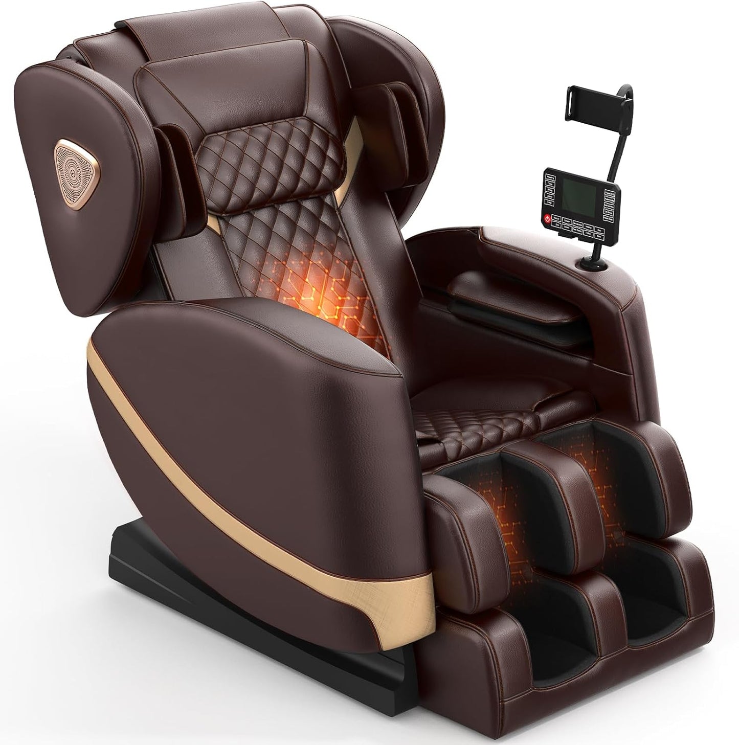 Zero Gravity Massage Chair with 10 Fix Rollers Heating Foot Massage