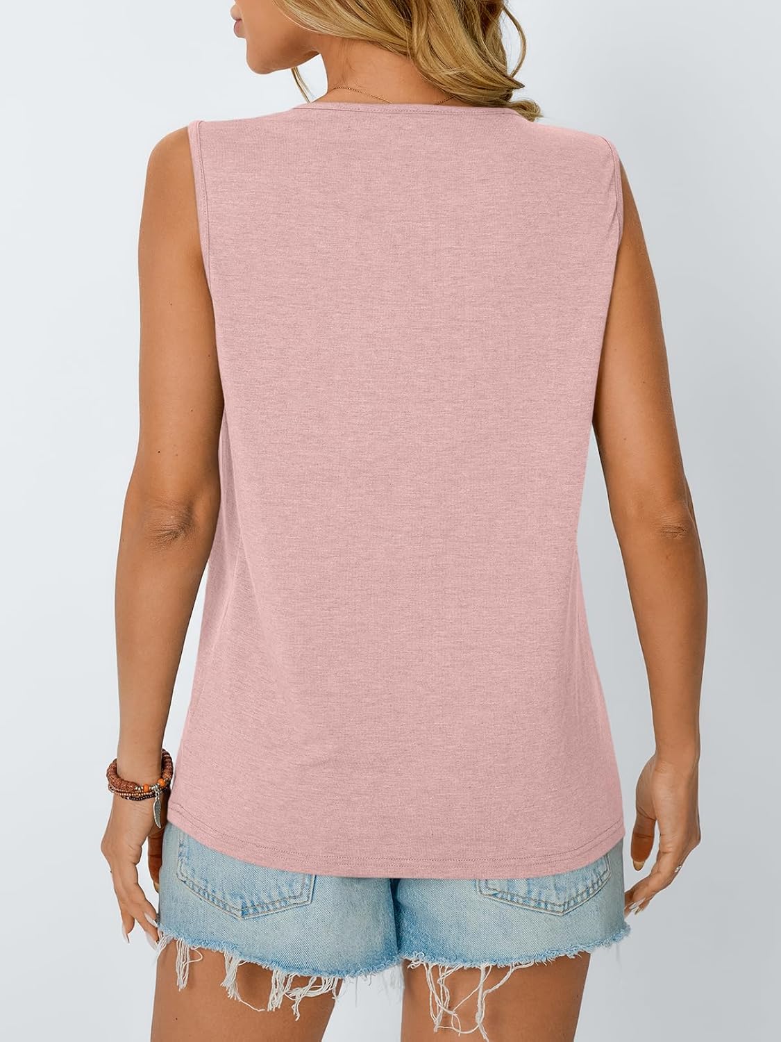 Womens Loose Fit Casual Flowy Tank Tops Trendy Sleeveless Summer Tops