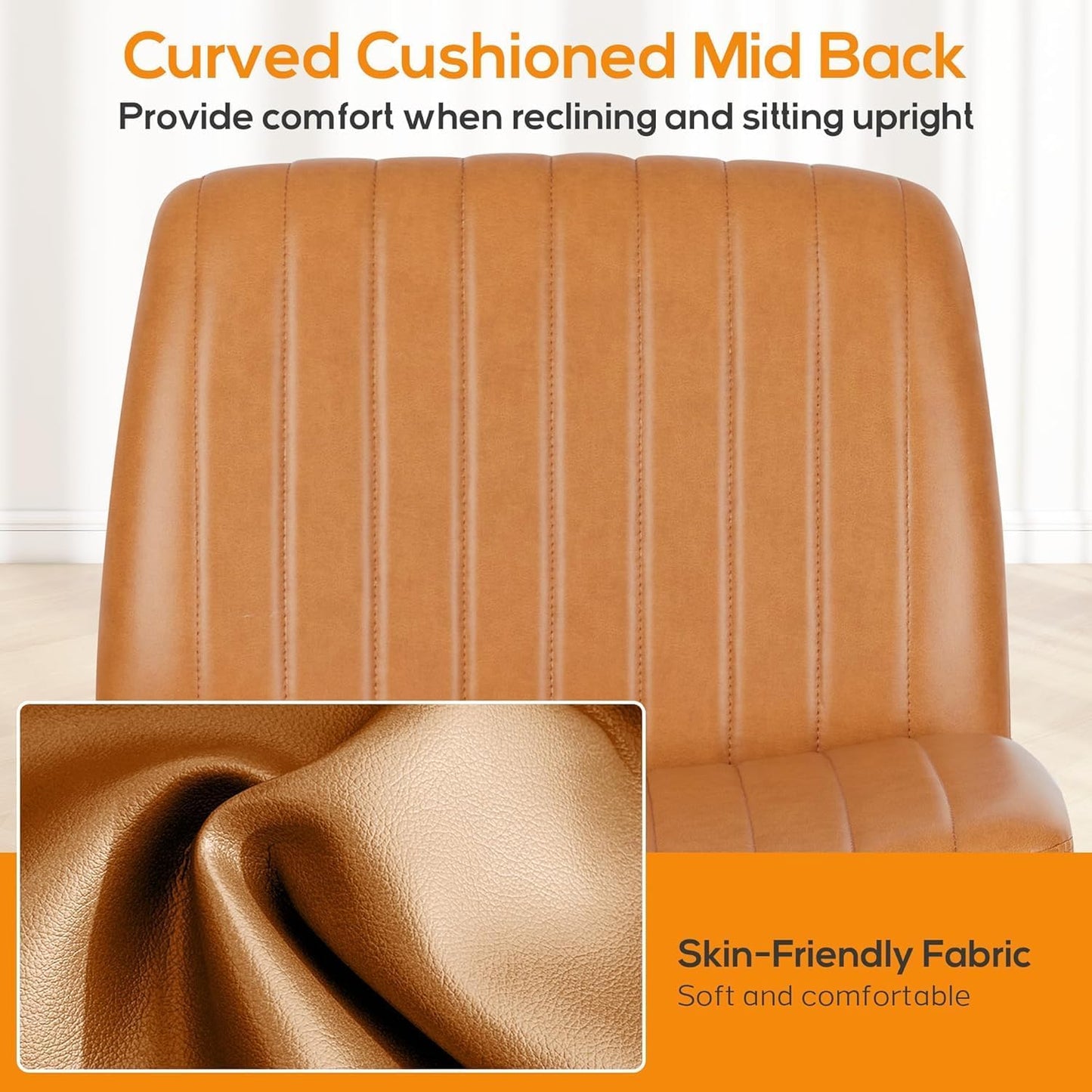 DUMOS Criss Cross Chair Legged Office Wide Comfy Desk Seat