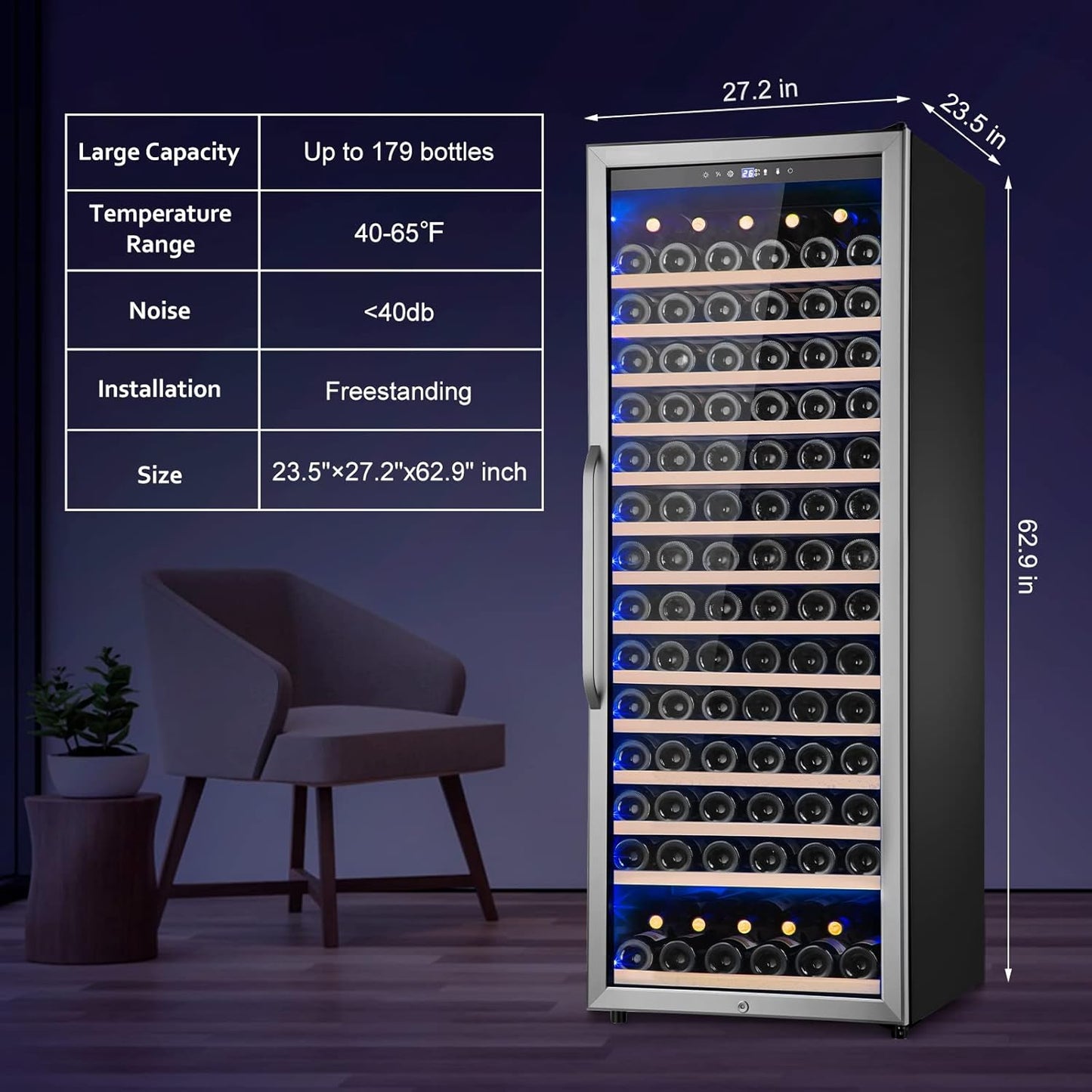 24 Inch Beverage Refrigerator Outdoor Under Counter Beverage Cooler for Patio