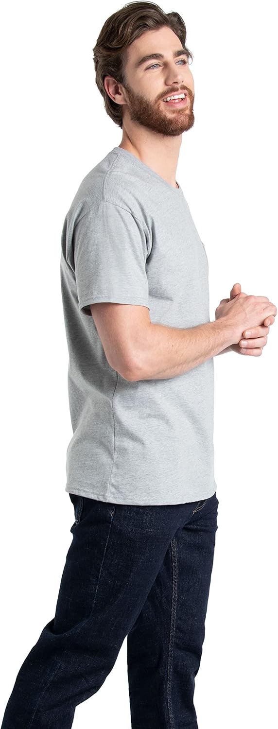 Men's Crew Tee Undershirts Moisture Wicking & Tag Free Comfy Outfits