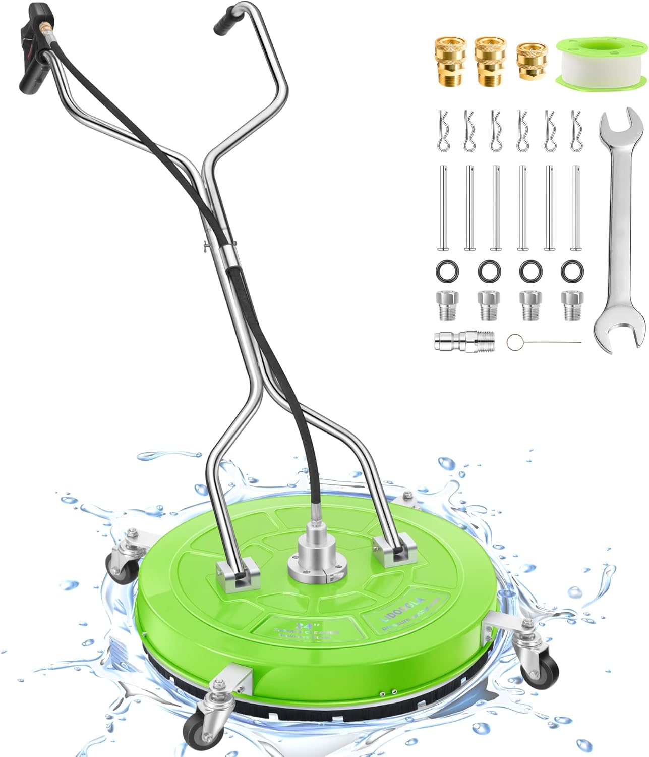 14" Pressure Washer Surface Cleaner with 4 Wheels