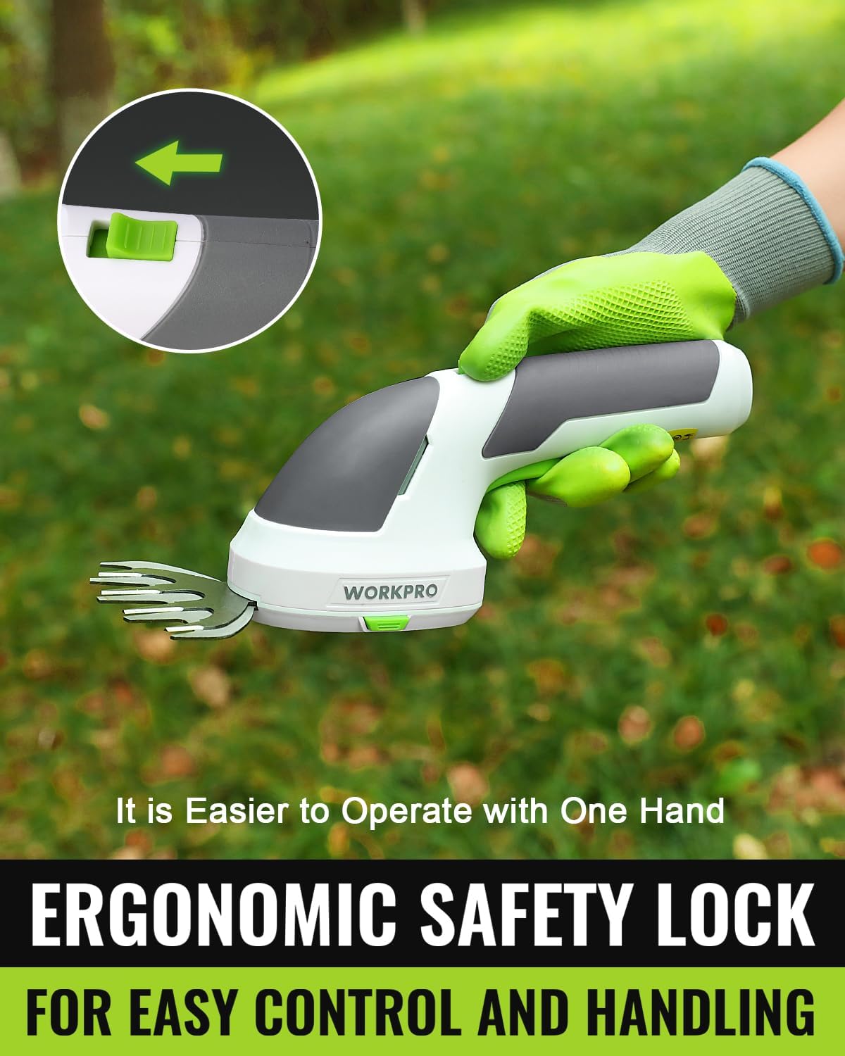 WORKPRO Cordless Grass Shear & Shrubbery Trimmer