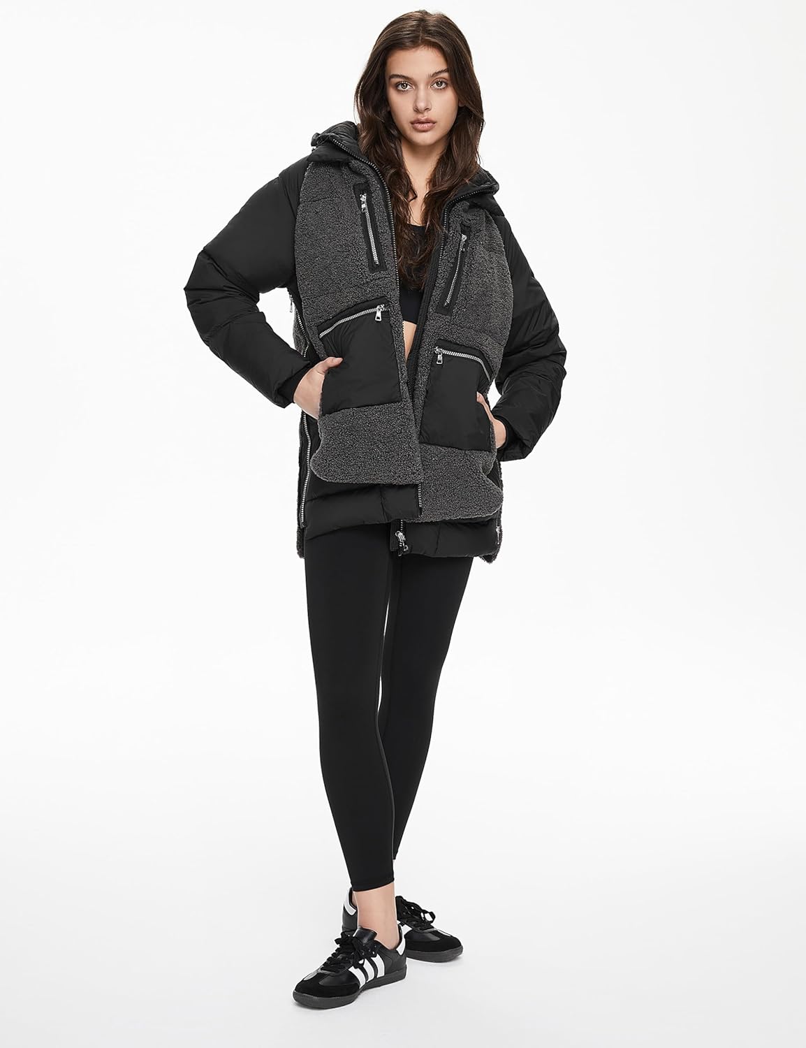 Women’s Thickened Hooded Down Coat Winter Puffer Jacket