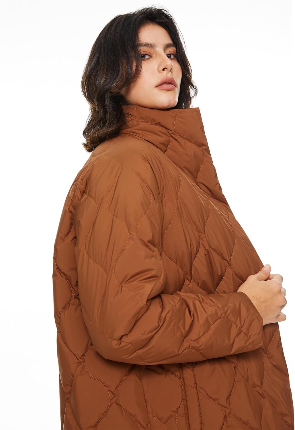 Women’s Oversized Quilted Down Jacket Lightweight Puffer Coat