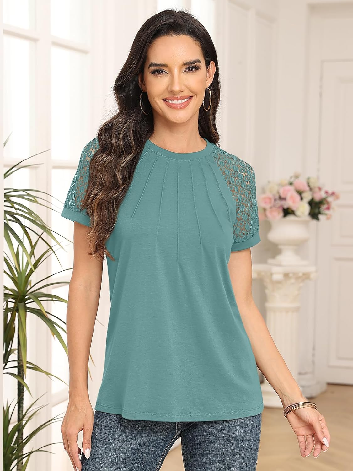 Spring Shirts Trendy Vacation Outfits Short Sleeve Tee