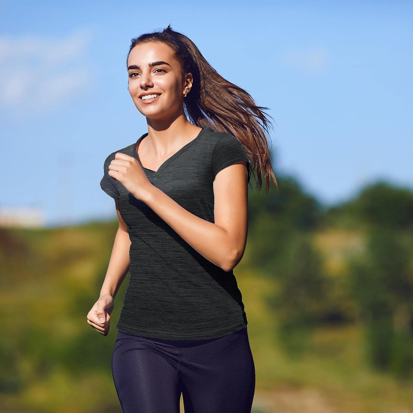 Moisture Wicking Quick Dry Active Athletic Women's Gym Performance T Shirts