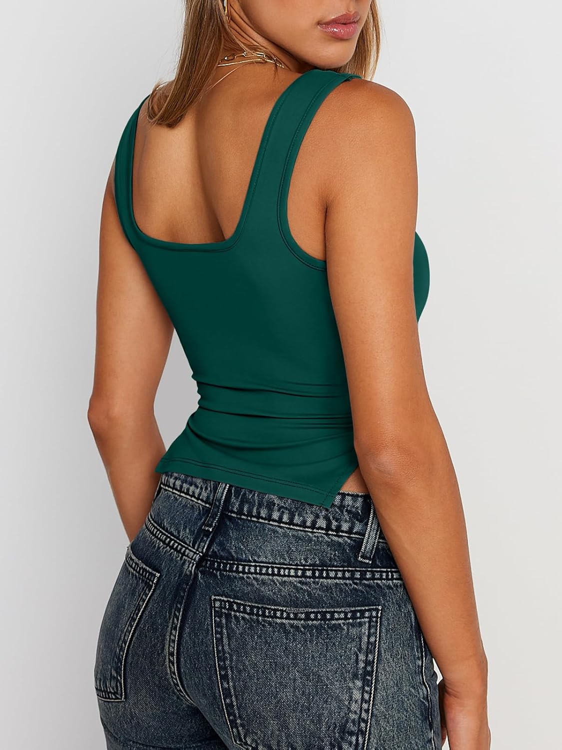 Womens Backless Crop Tops Summer Y2K Tank Tops Cute Basics Going Out Clothes