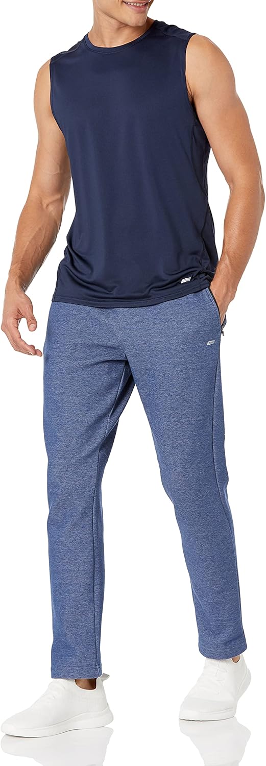 Essentials Men's Active Quick Dry Tech Stretch Lightweight Sleeveless Muscle Shirt