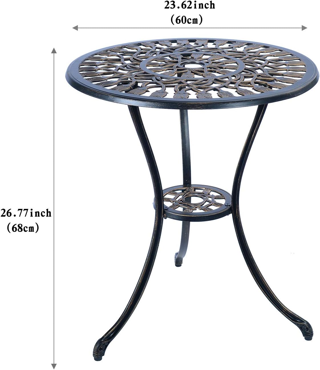 Mandolin Patio Table and Chairs 5 Piece Outdoor Dining Set