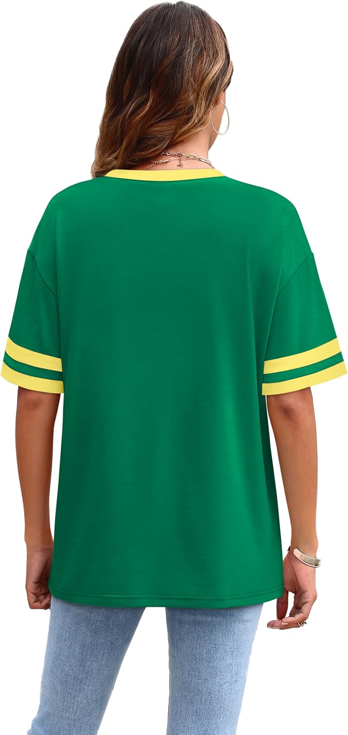 Womens T Shirts Loose Fit Short Sleeve Tees
