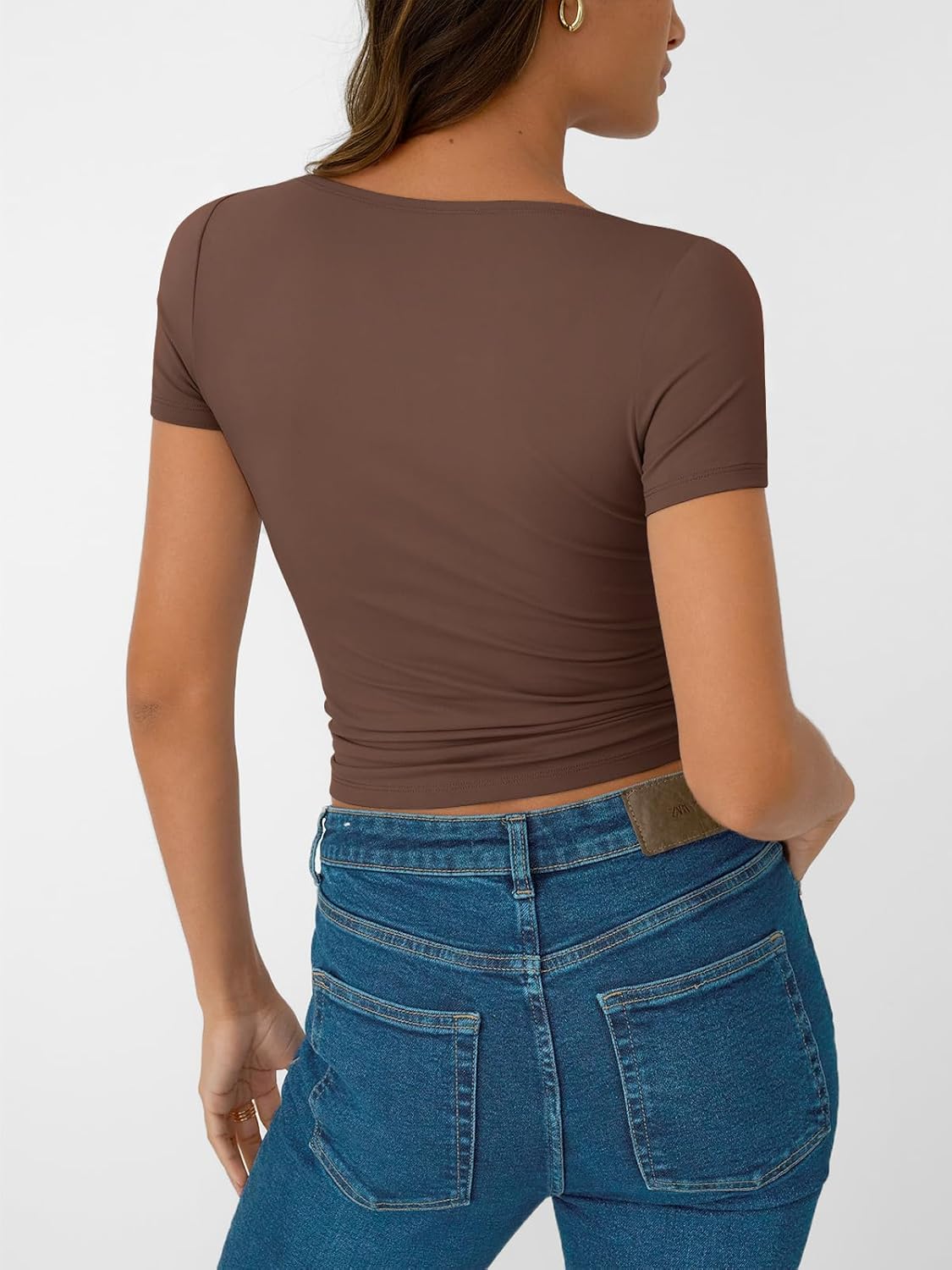 Womens Short Sleeve Boat Neck T-Shirts