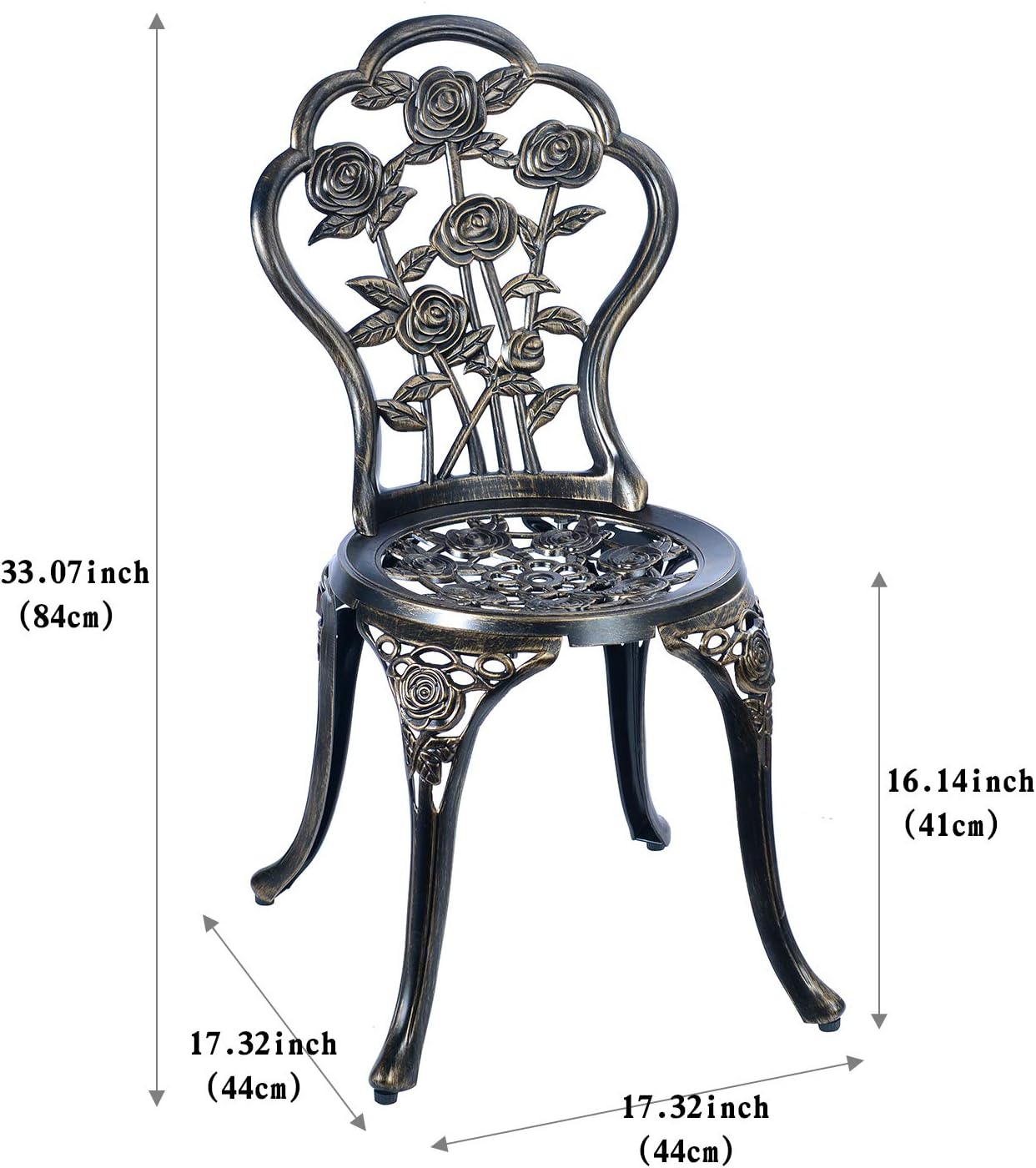 C/G 3 Piece Bistro Set Outdoor Patio Table
