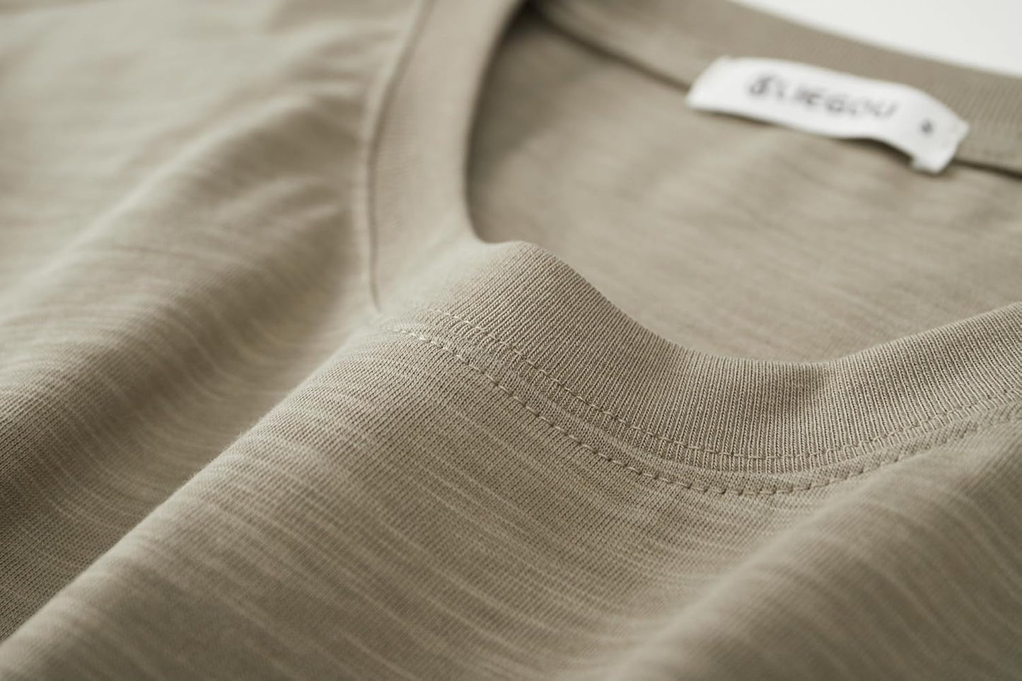 Cotton Loose Fit Thick T-Shirt Heavy Weight Crewneck Tees for Men