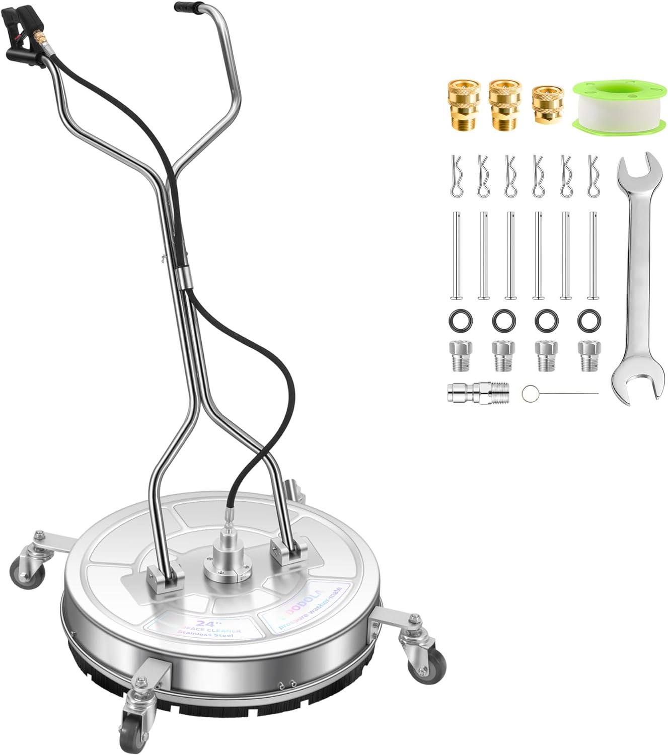14" Pressure Washer Surface Cleaner with 4 Wheels