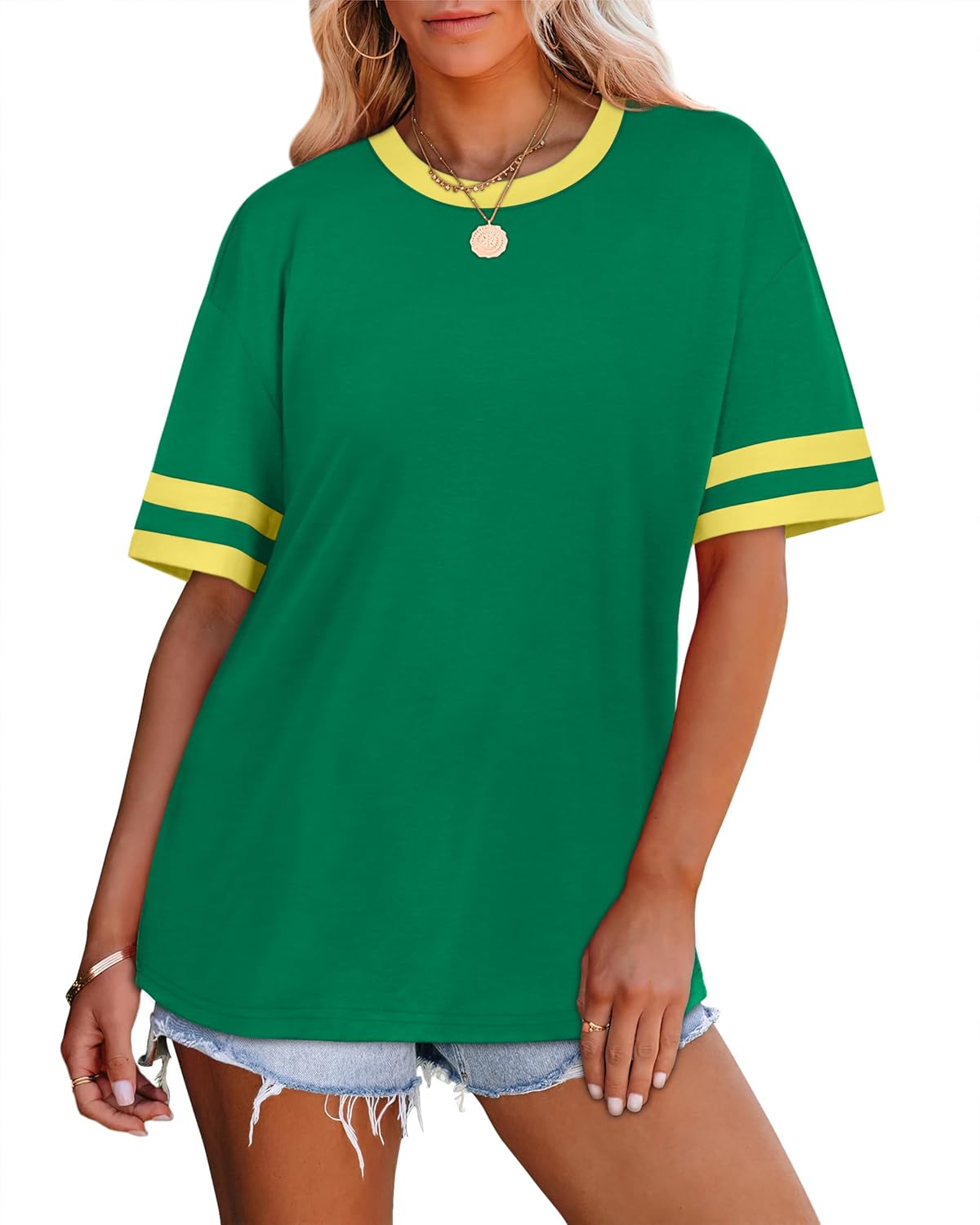 Womens T Shirts Loose Fit Short Sleeve Tees