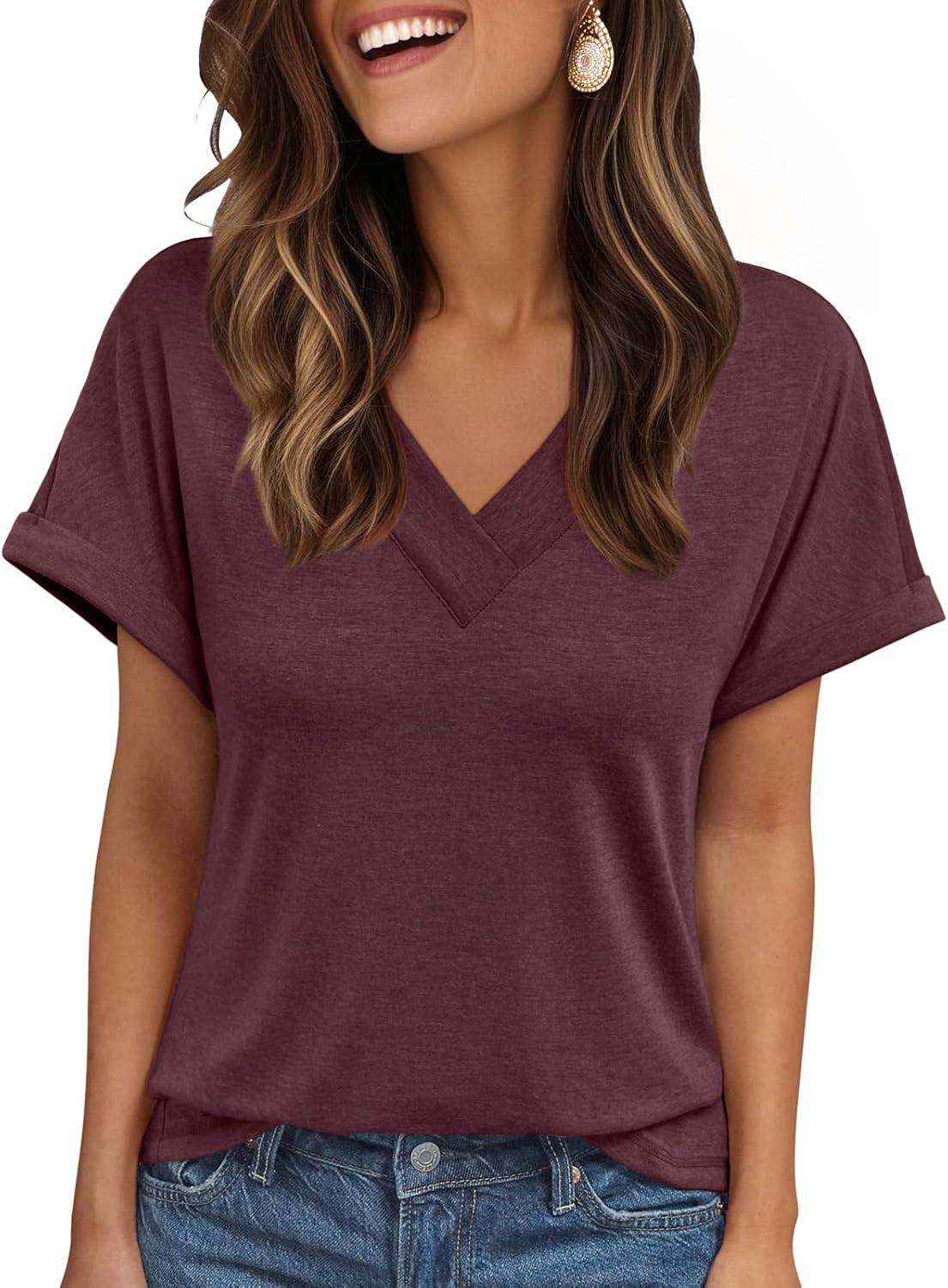 Womens Tops Short Sleeve T Shirt