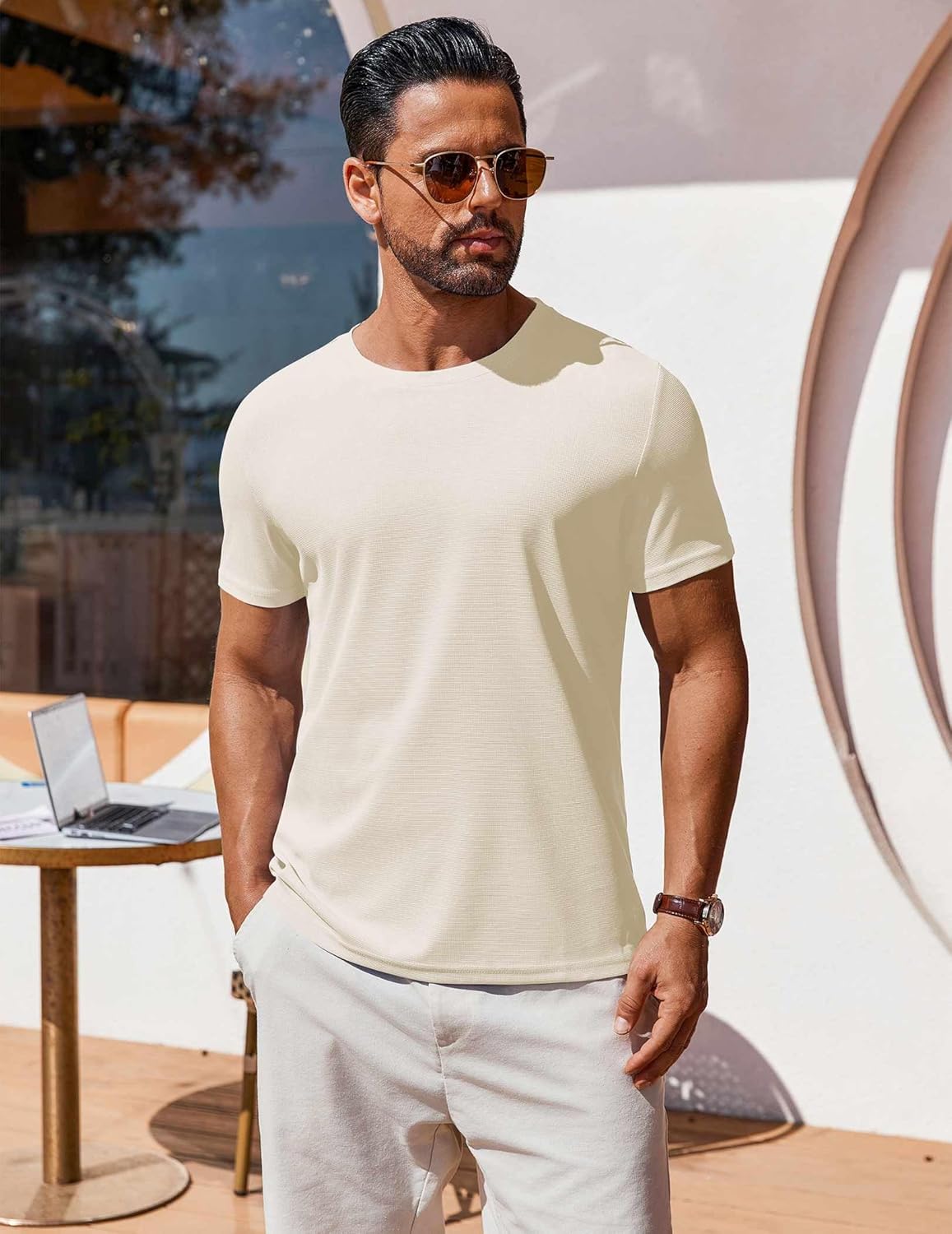 T Shirt Short Sleeve Crew Neck T-Shirt Casual Summer Basic Tee Shirts