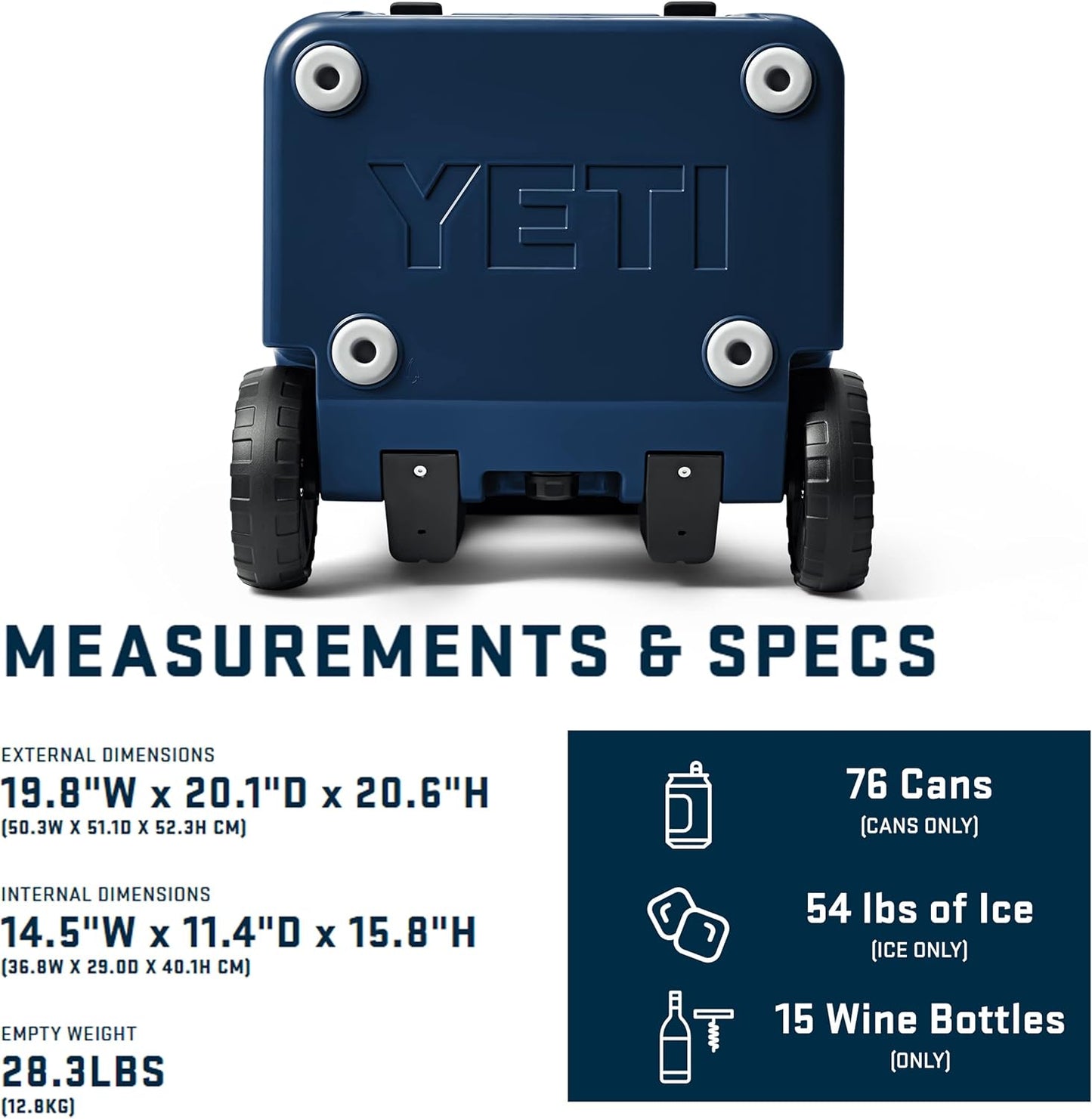 Roadie 48 Wheeled Cooler with Retractable Periscope Handle