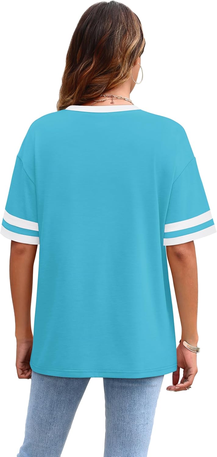 Womens T Shirts Loose Fit Short Sleeve Tees