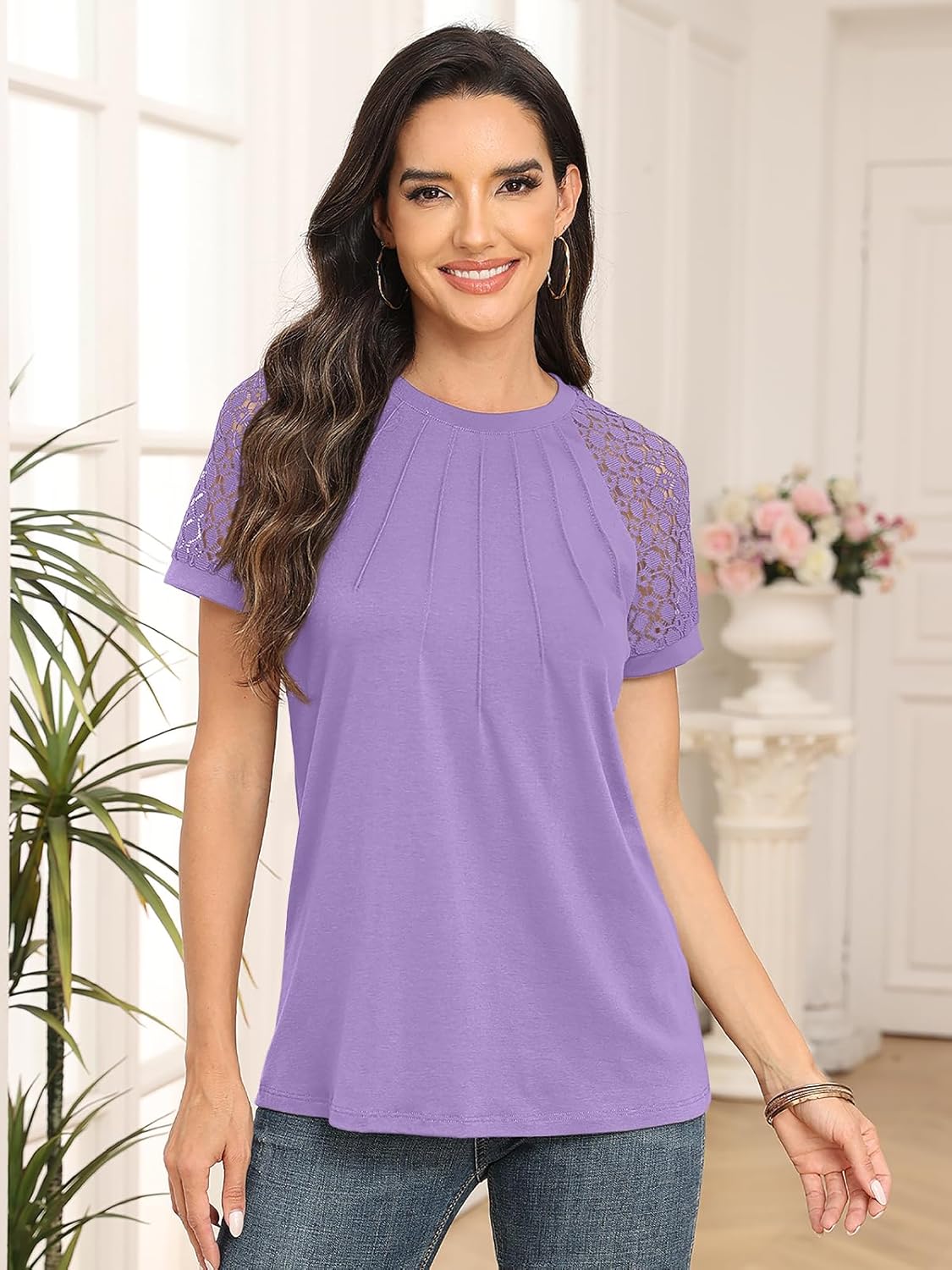 Spring Shirts Trendy Vacation Outfits Short Sleeve Tee