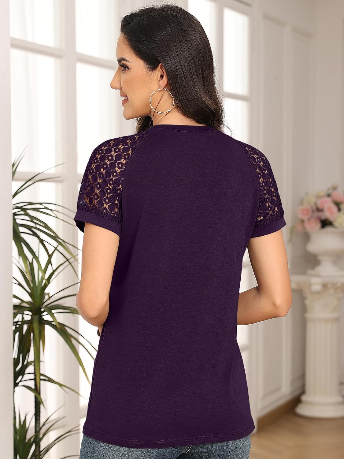 Spring Shirts Trendy Vacation Outfits Short Sleeve Tee