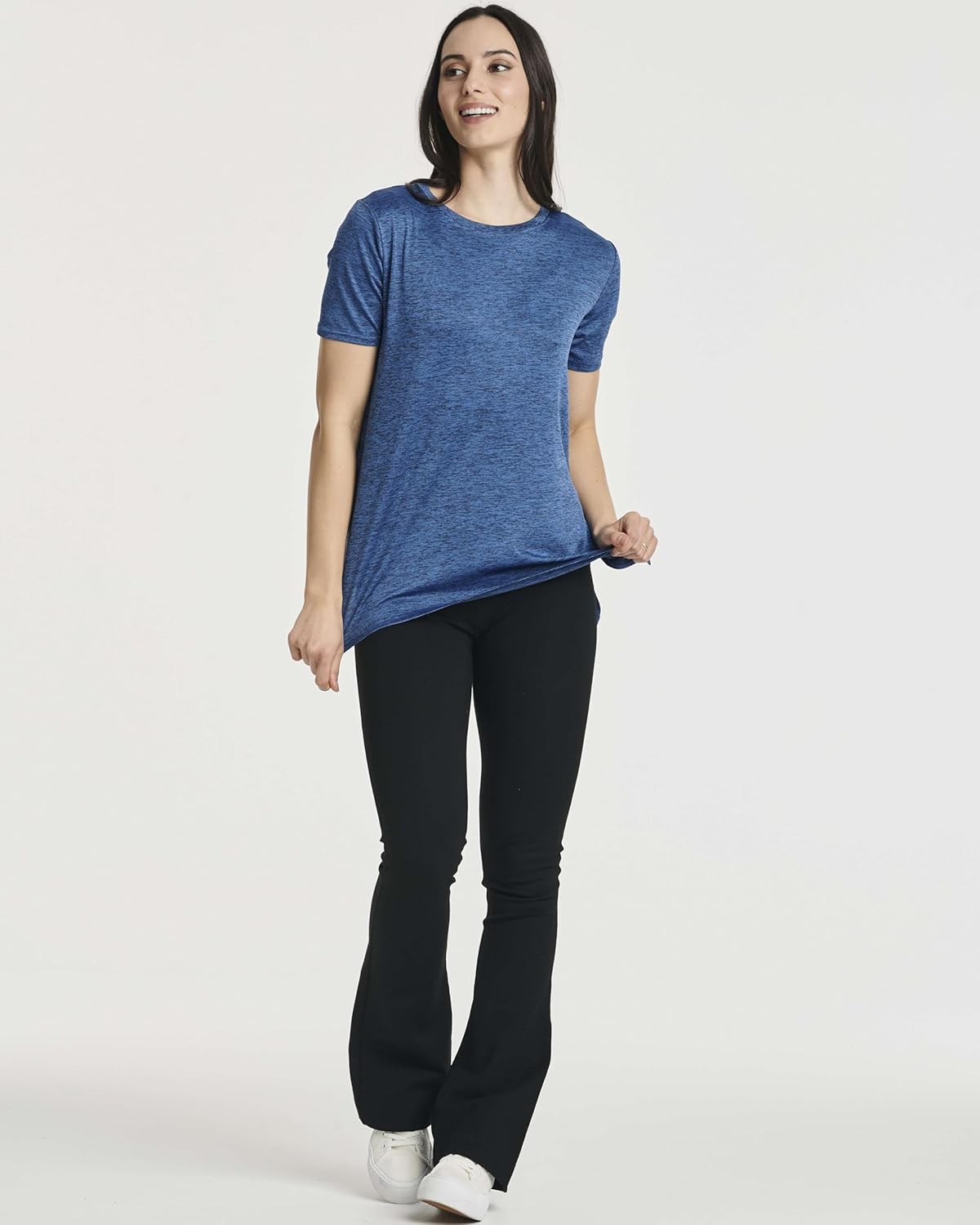 Real Essentials 5 Pack: Women's Short Sleeve Active Workout T-Shirts