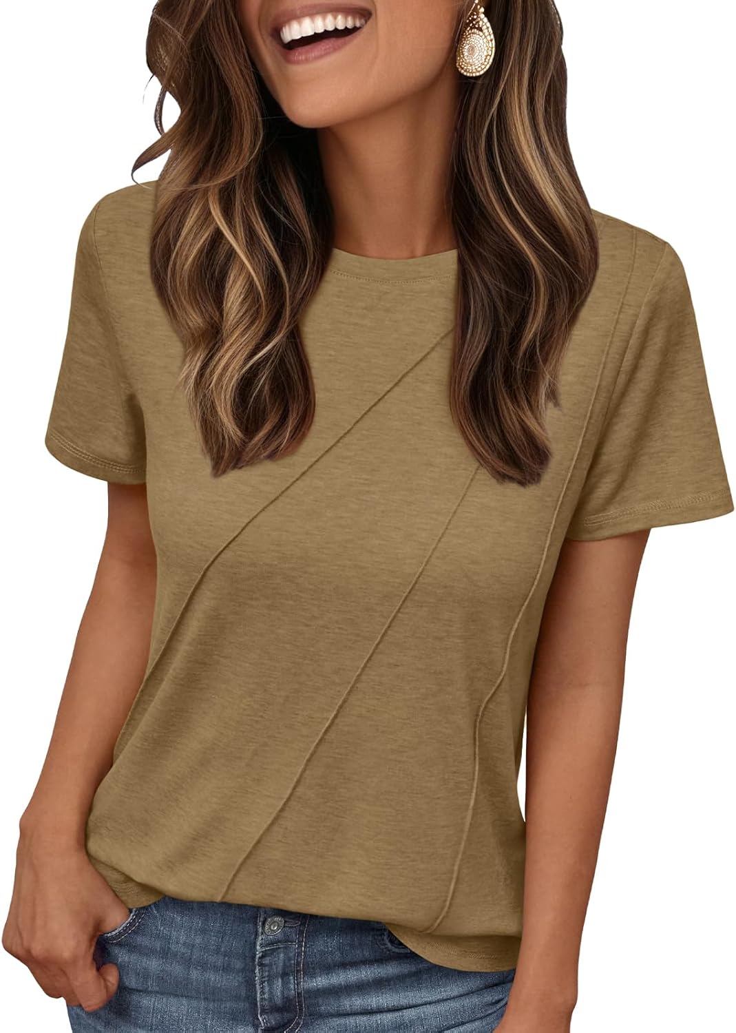 Womens Summer Tops Workout Shirts Beach Vacation Outfits Business Tshirts