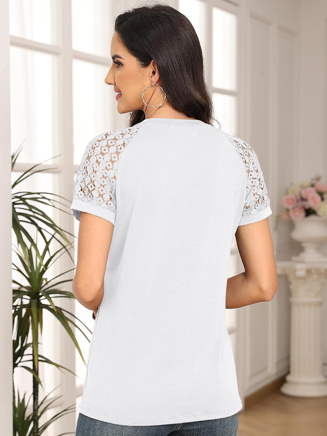 Spring Shirts Trendy Vacation Outfits Short Sleeve Tee