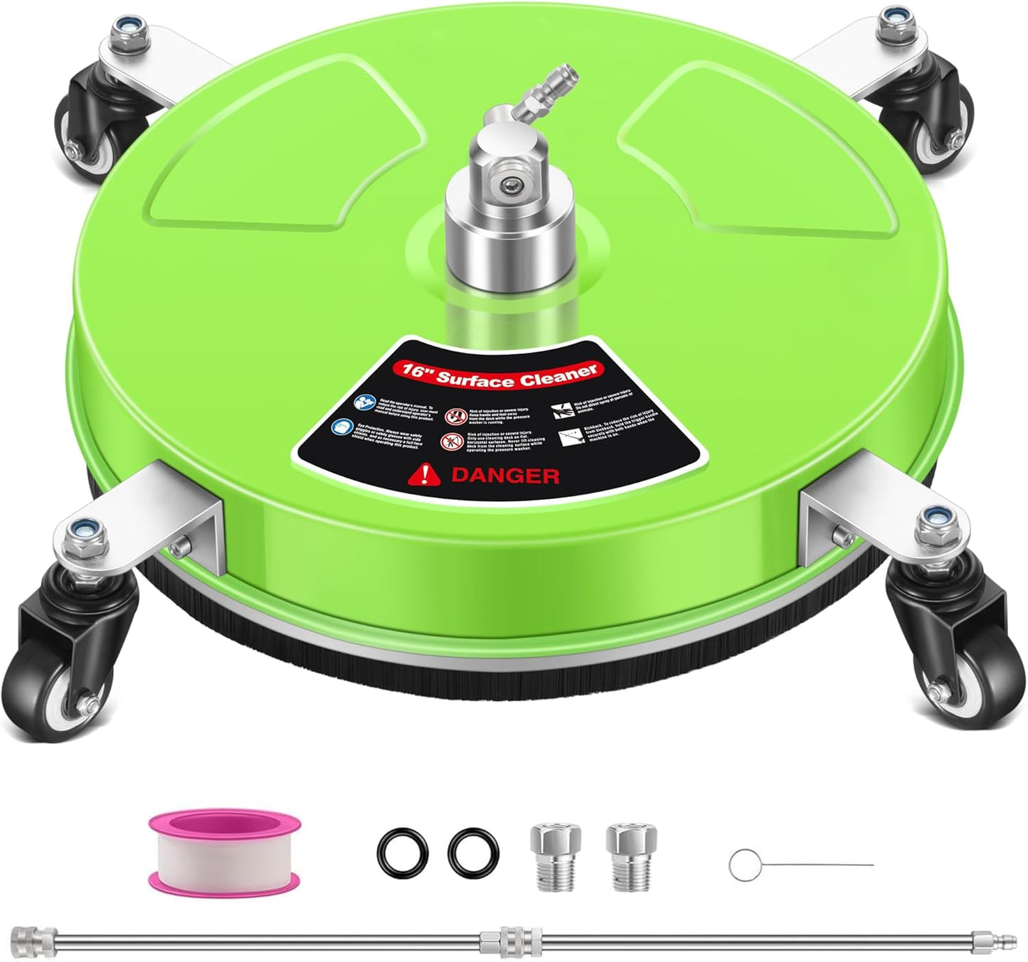 14" Pressure Washer Surface Cleaner with 4 Wheels