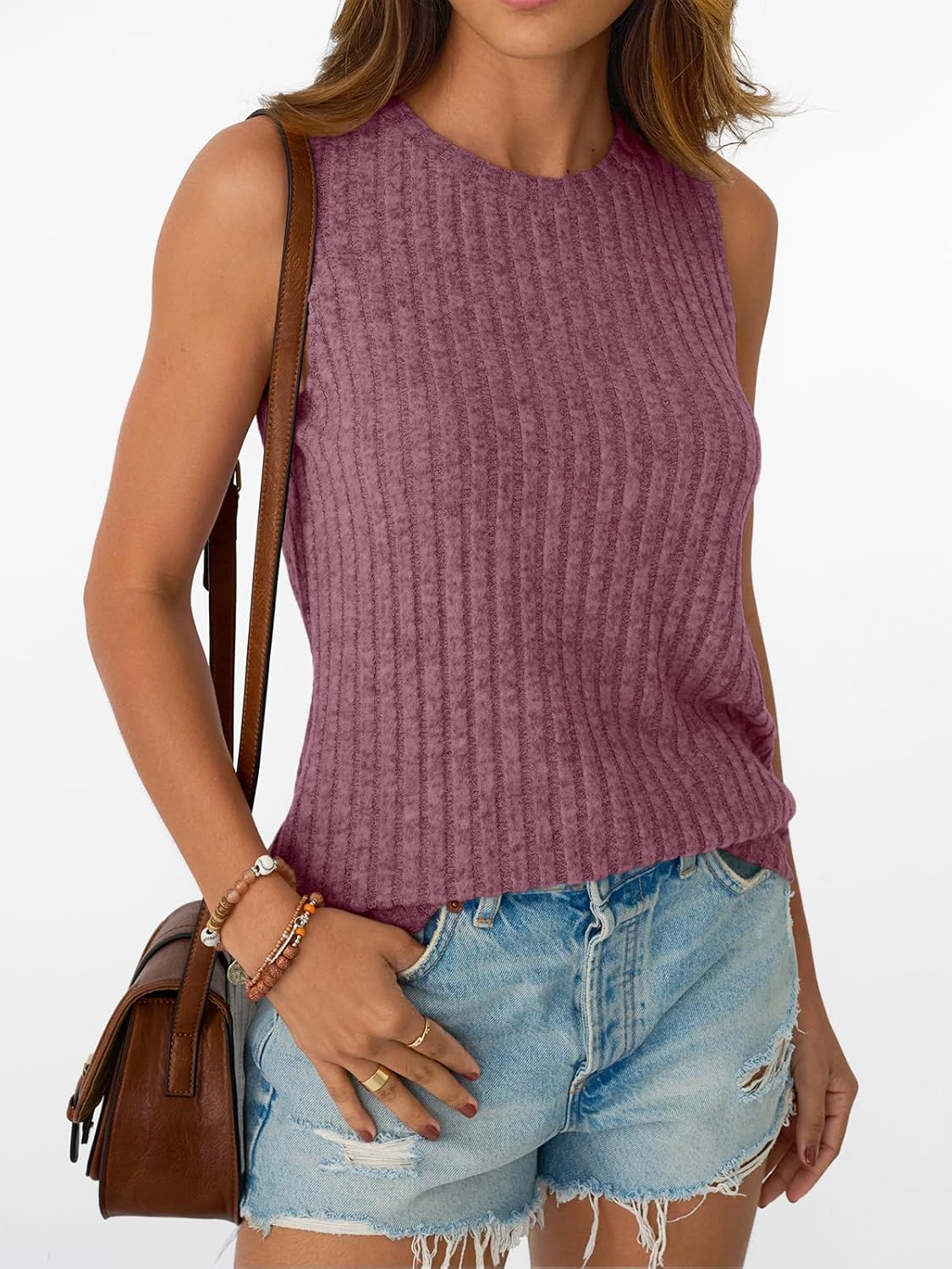 Womens Tank Tops Sleeveless Tunic Summer Basic Soft Casual Trendy Vacation Outfits