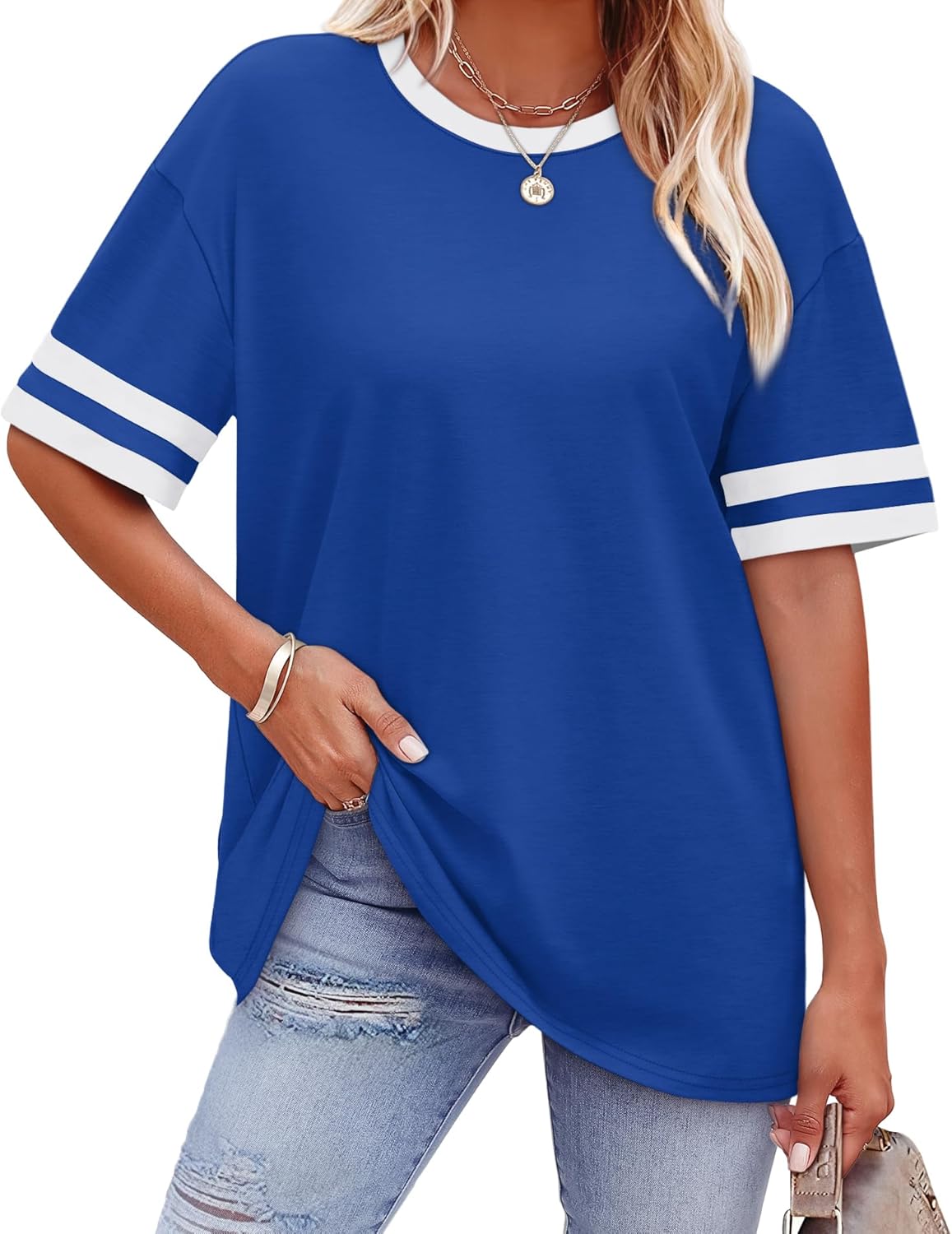 Womens T Shirts Loose Fit Short Sleeve Tees