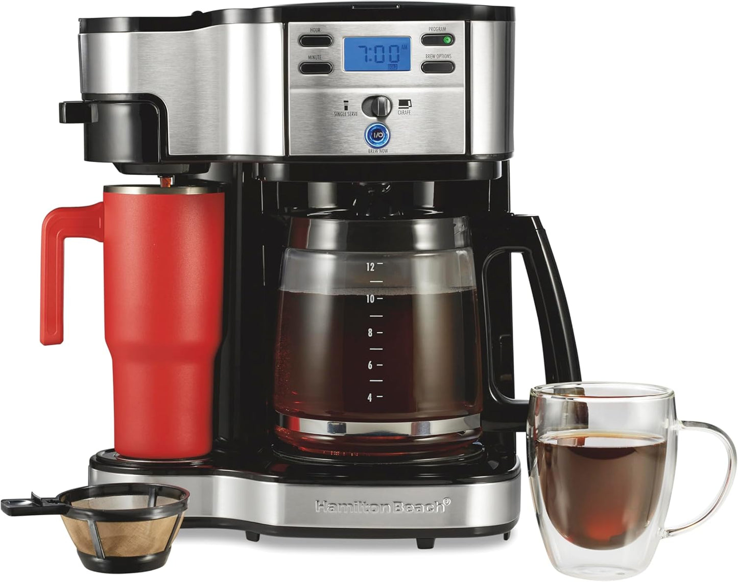 Hamilton Beach 2-Way 12 Cup Programmable Drip Coffee Maker