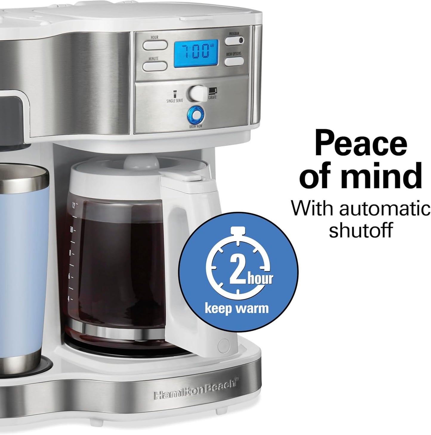 Hamilton Beach 2-Way 12 Cup Programmable Drip Coffee Maker