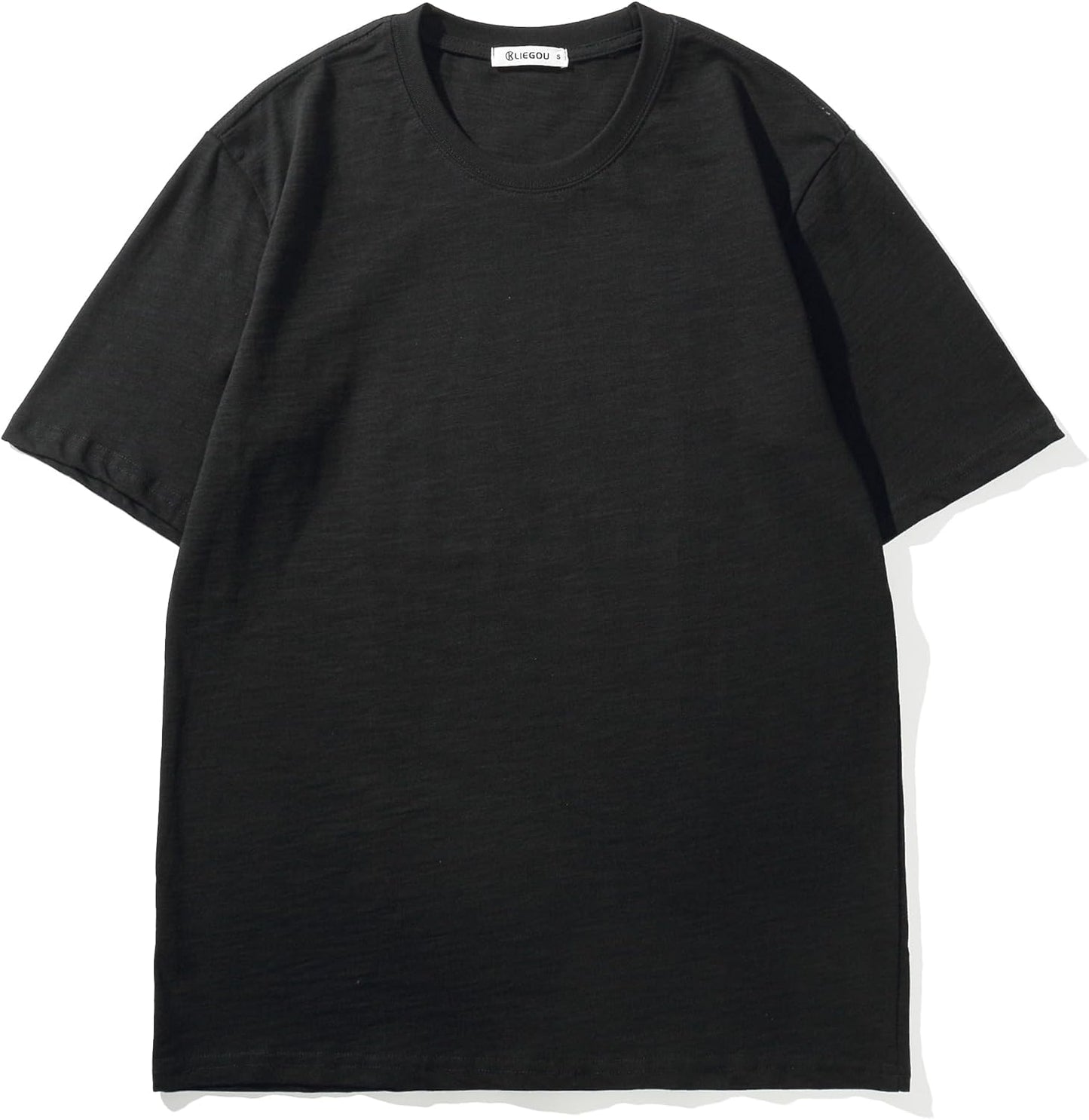 Cotton Loose Fit Thick T-Shirt Heavy Weight Crewneck Tees for Men