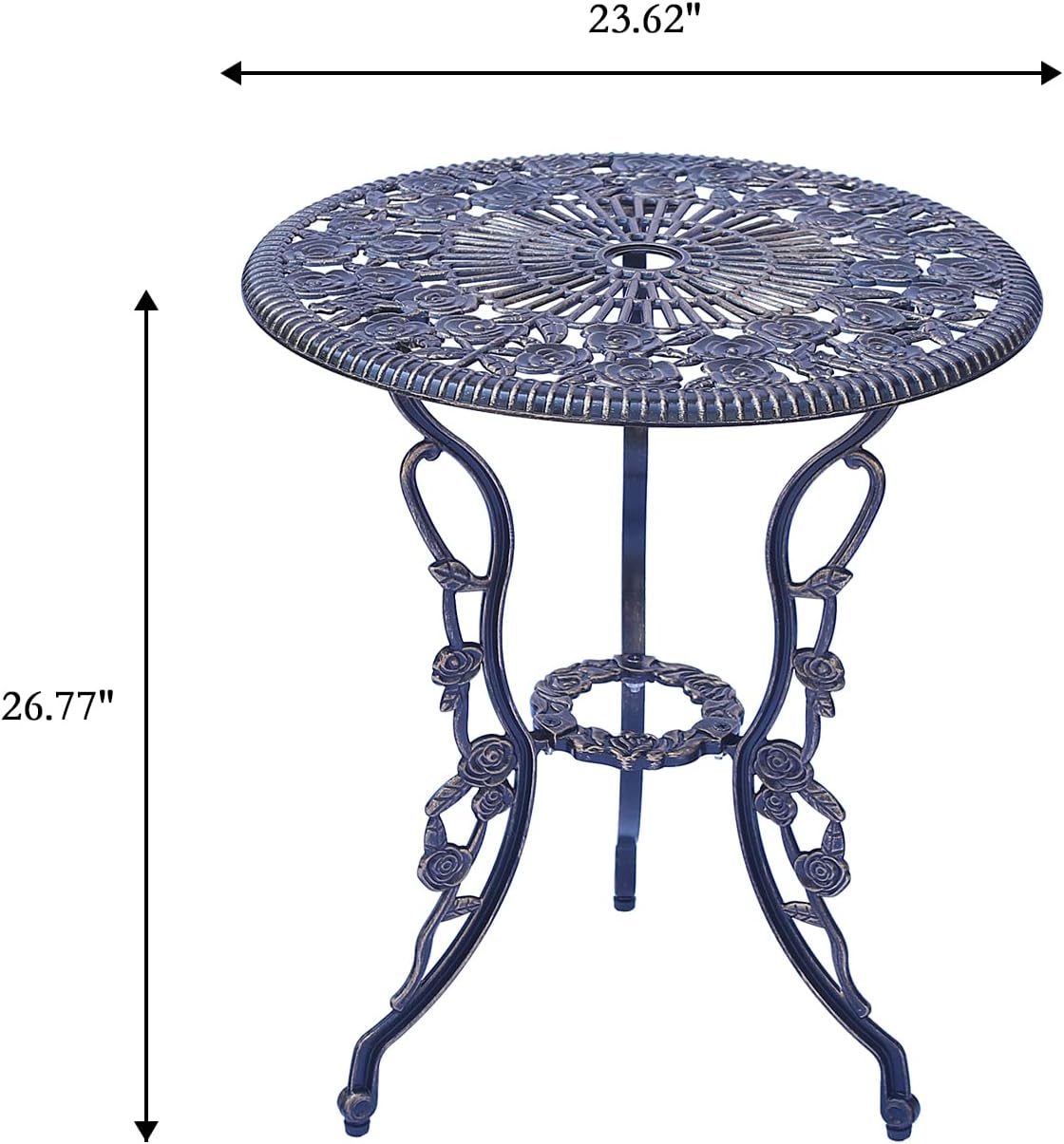 Mandolin Patio Table and Chairs 5 Piece Outdoor Dining Set