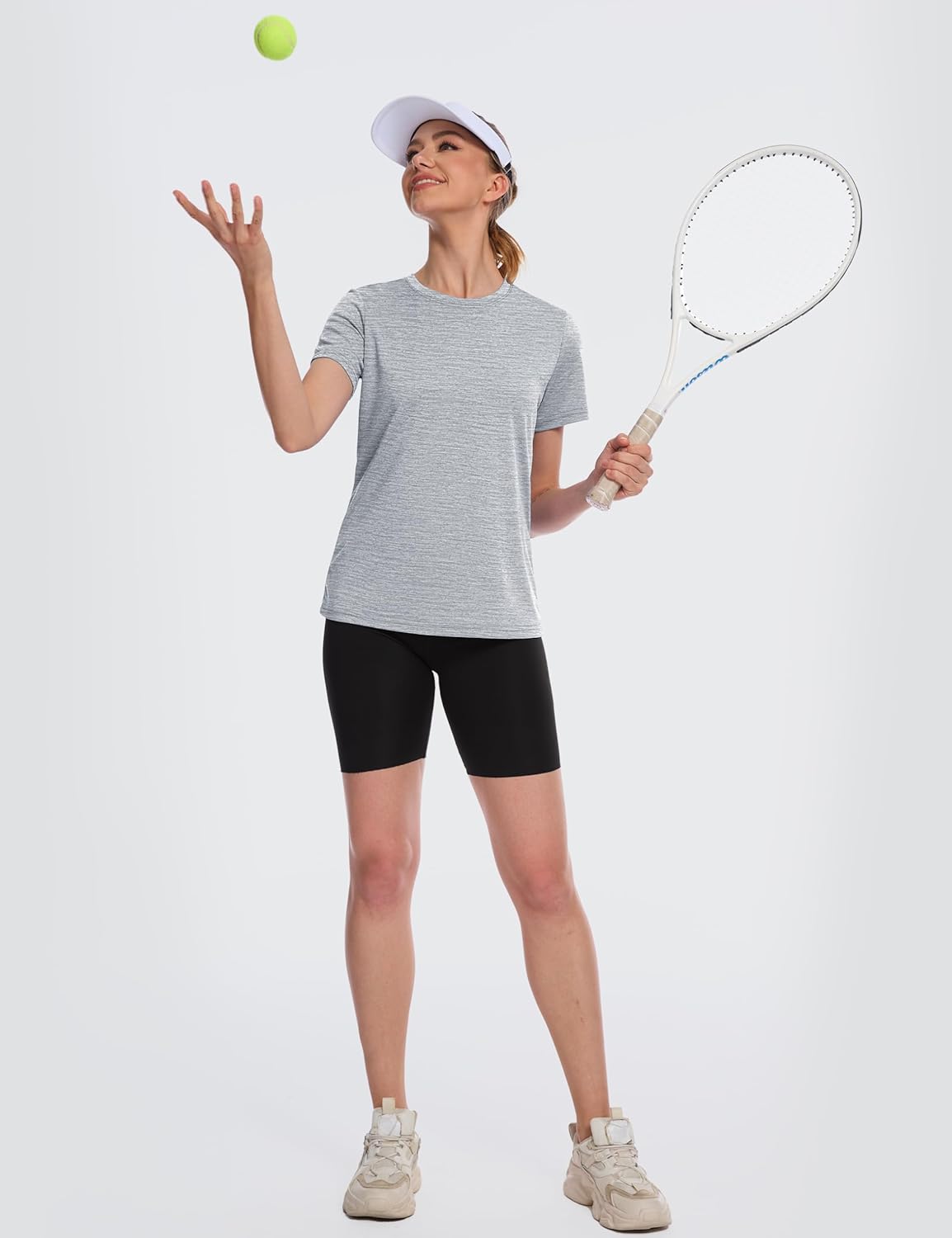 Women's Short Sleeve T Shirts UPF 50+ Sun Protection Athletic Running Workout Tee Tops