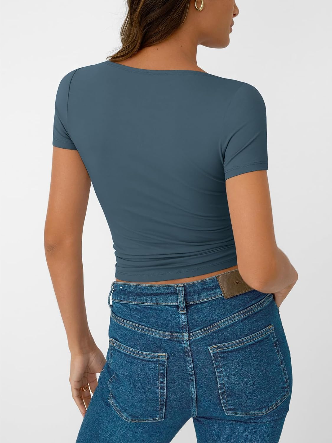 Womens Short Sleeve Boat Neck T-Shirts