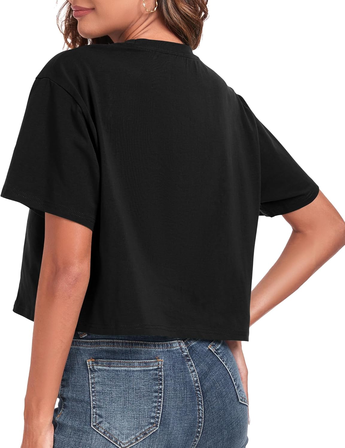 Women's Oversized Workout Cropped T Shirts
