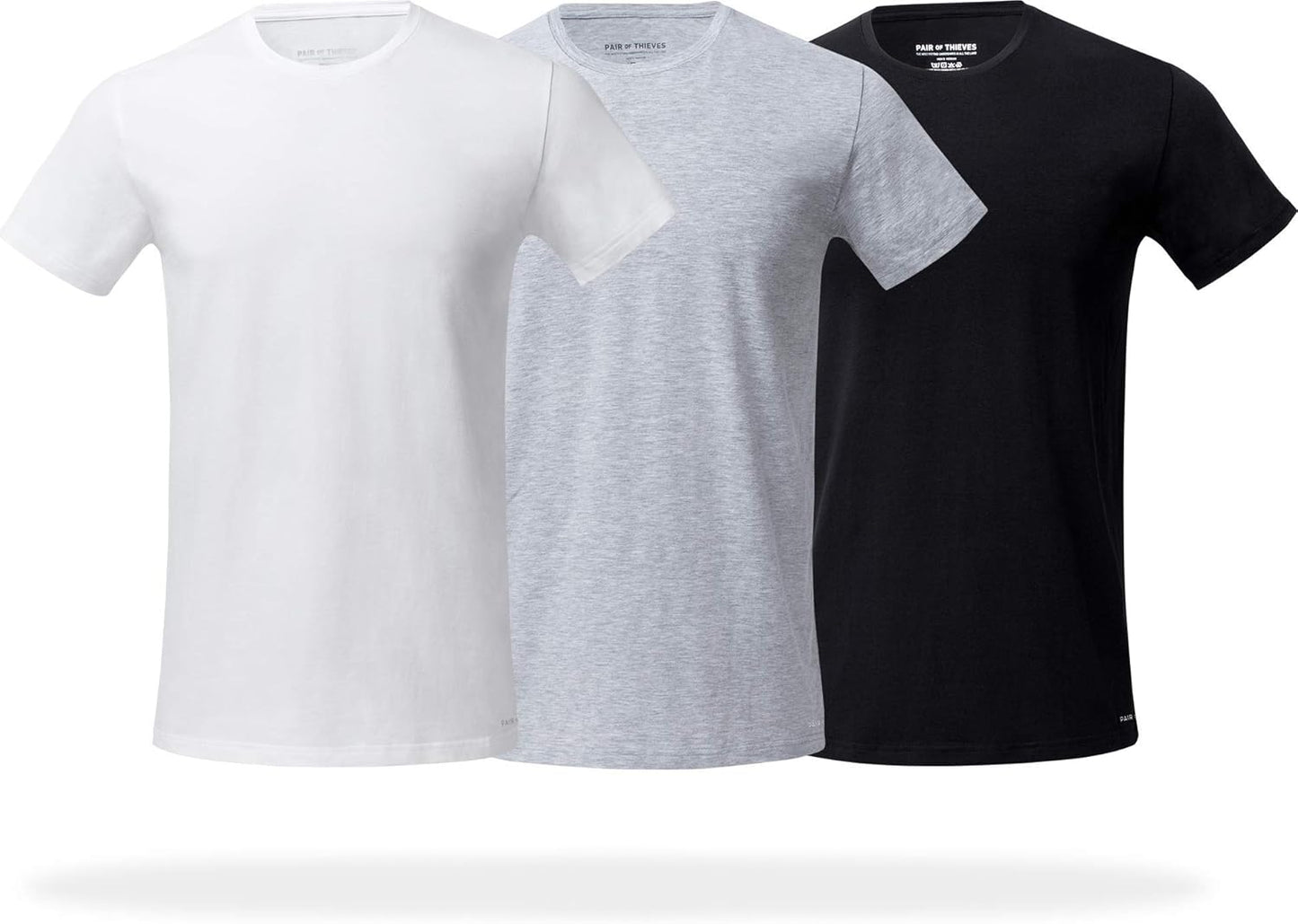 Crew Neck T-Shirts for Men Tee Undershirts Black T shirt