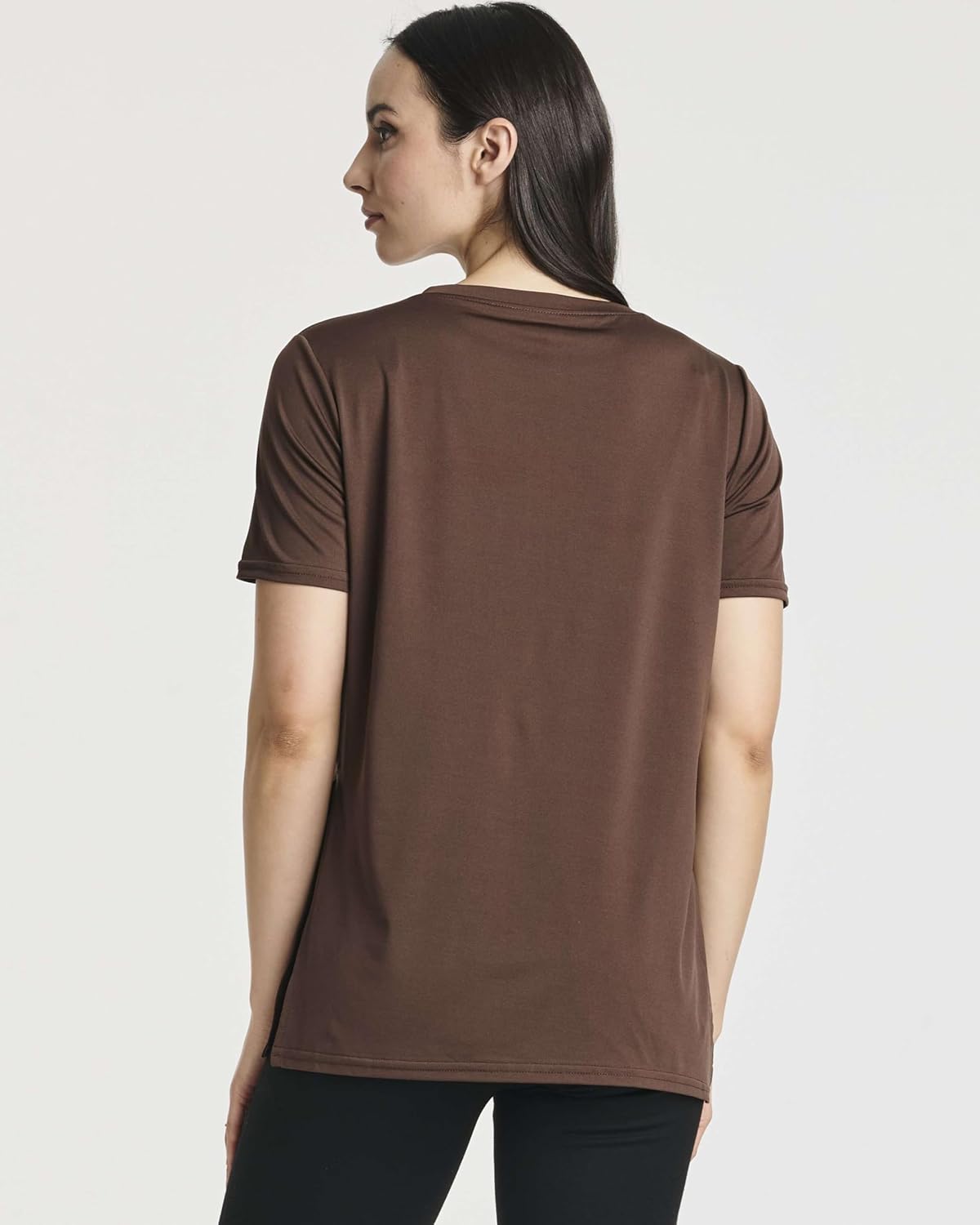 Real Essentials 5 Pack: Women's Short Sleeve Active Workout T-Shirts