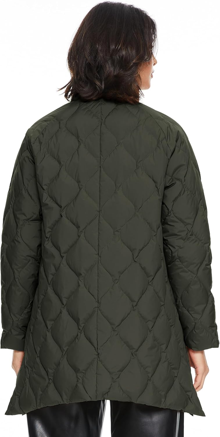 Women’s Oversized Quilted Down Jacket Lightweight Puffer Coat