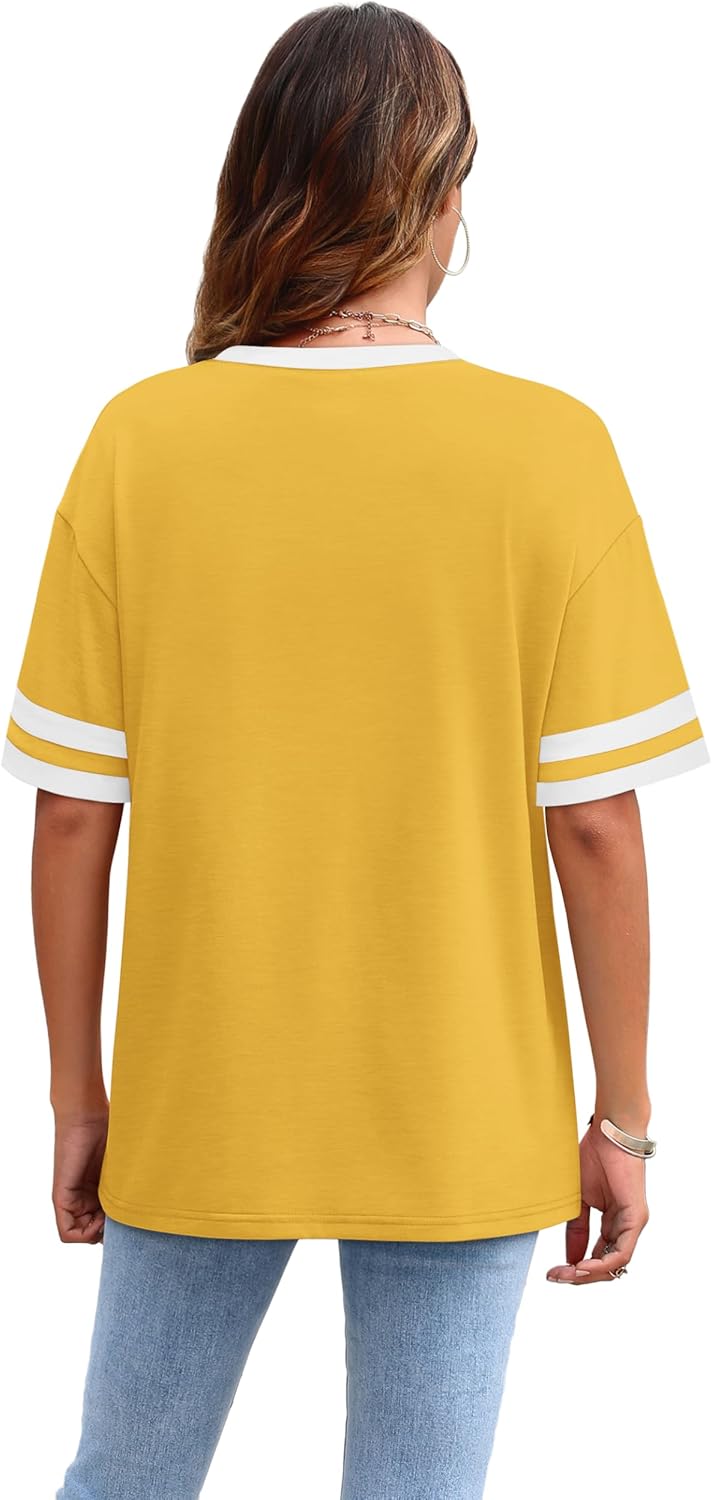 Womens T Shirts Loose Fit Short Sleeve Tees