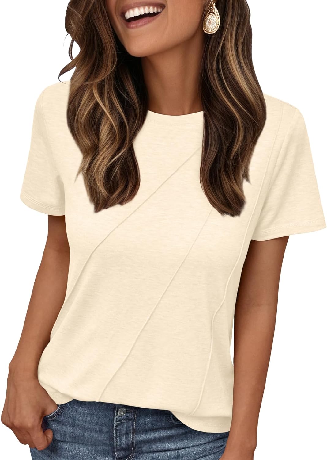 Womens Summer Tops Workout Shirts Beach Vacation Outfits Business Tshirts