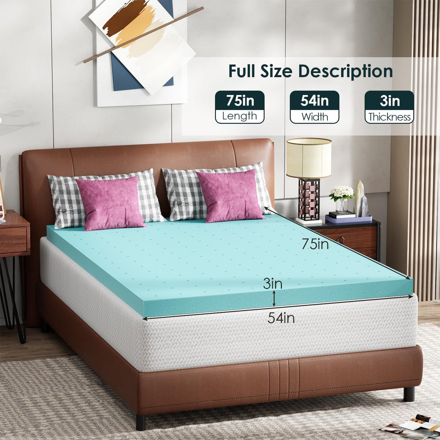 Twin 6 Inch Gel Memory Foam Mattress in a Box Medium Firm