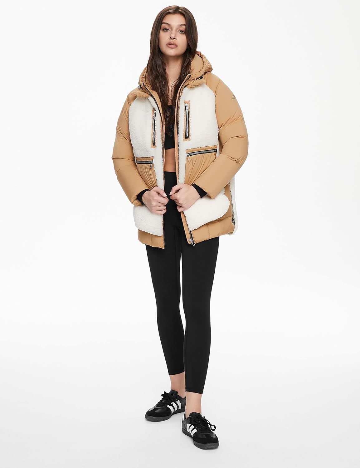 Women’s Thickened Hooded Down Coat Winter Puffer Jacket