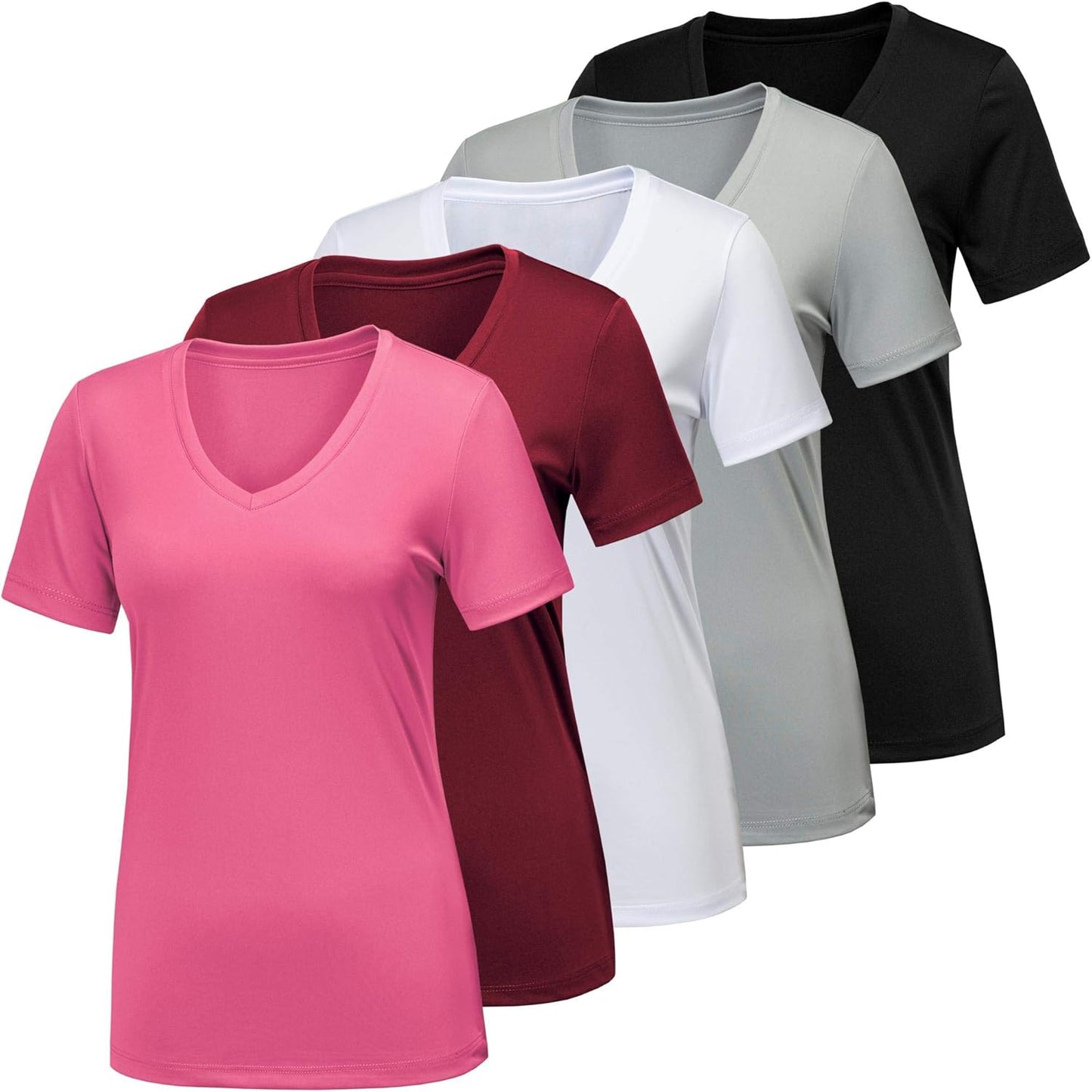 Moisture Wicking Quick Dry Active Athletic Women's Gym Performance T Shirts